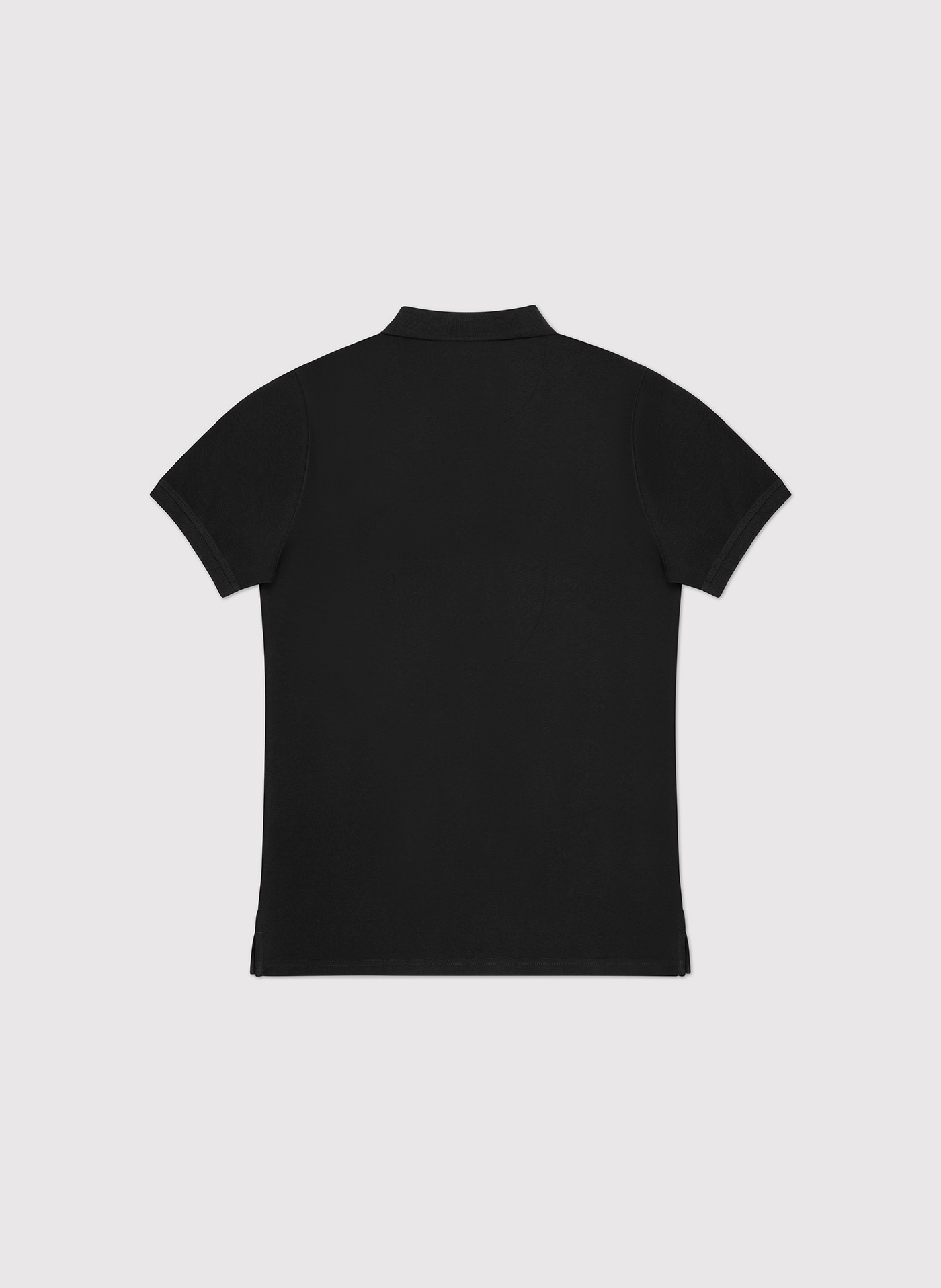 Gładki t-shirt polo w czarnym kolorze - Pako Lorente