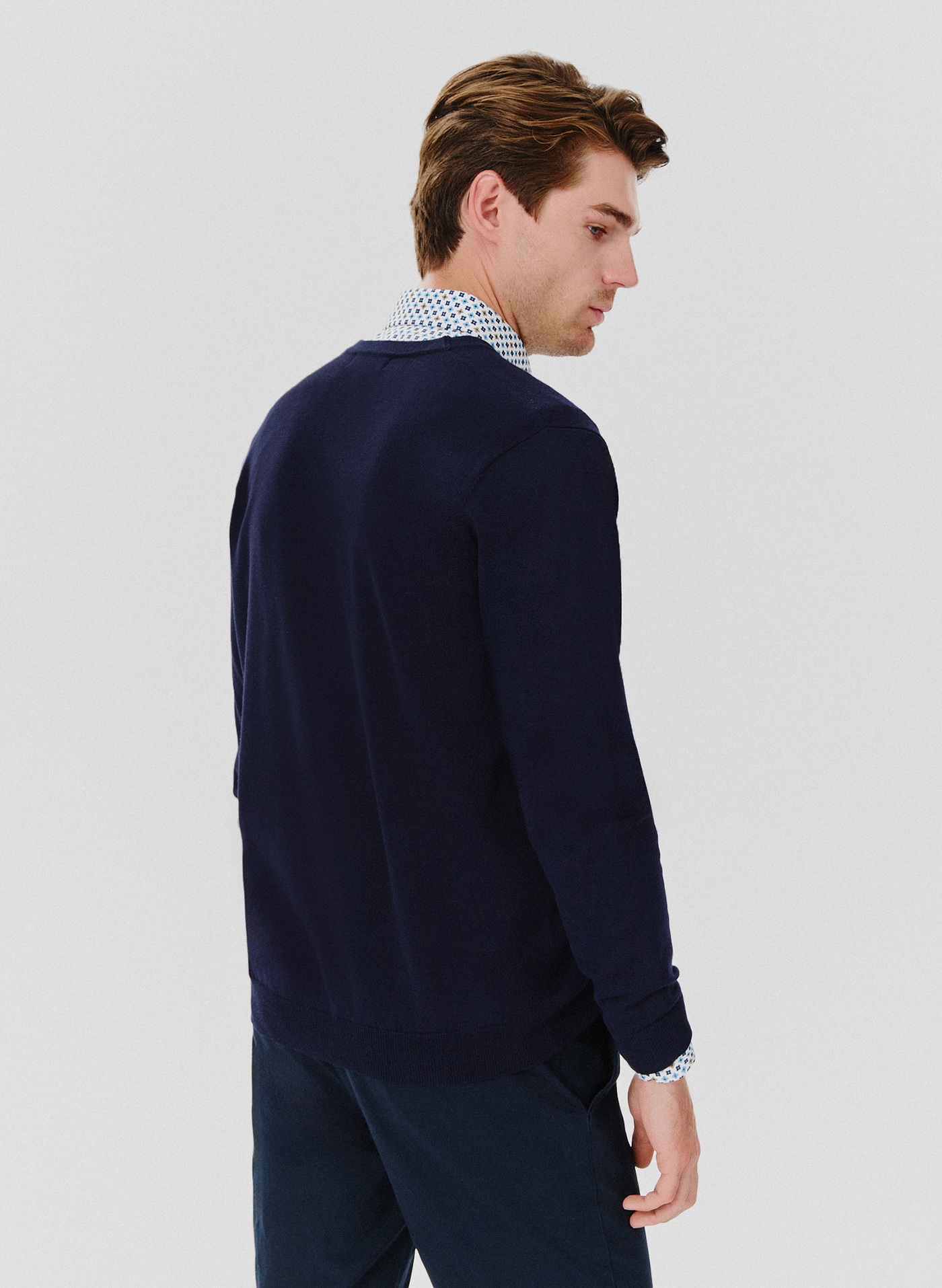 Męski kardigan w kolorze granatowym - Pako Lorente