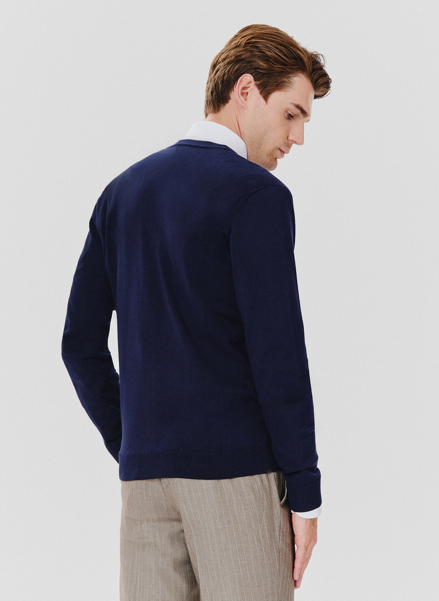 Męski kardigan w kolorze granatowym - Pako Lorente