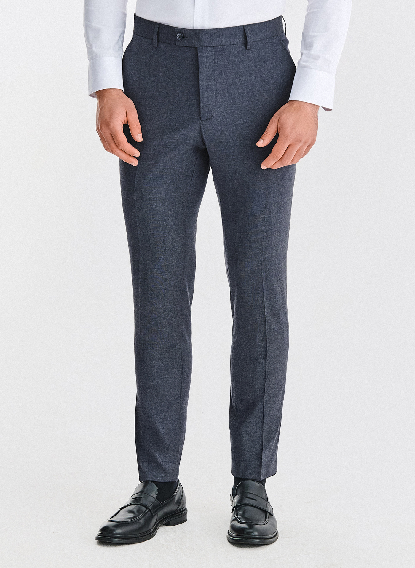 Granatowy garnitur męski - Pako Lorente