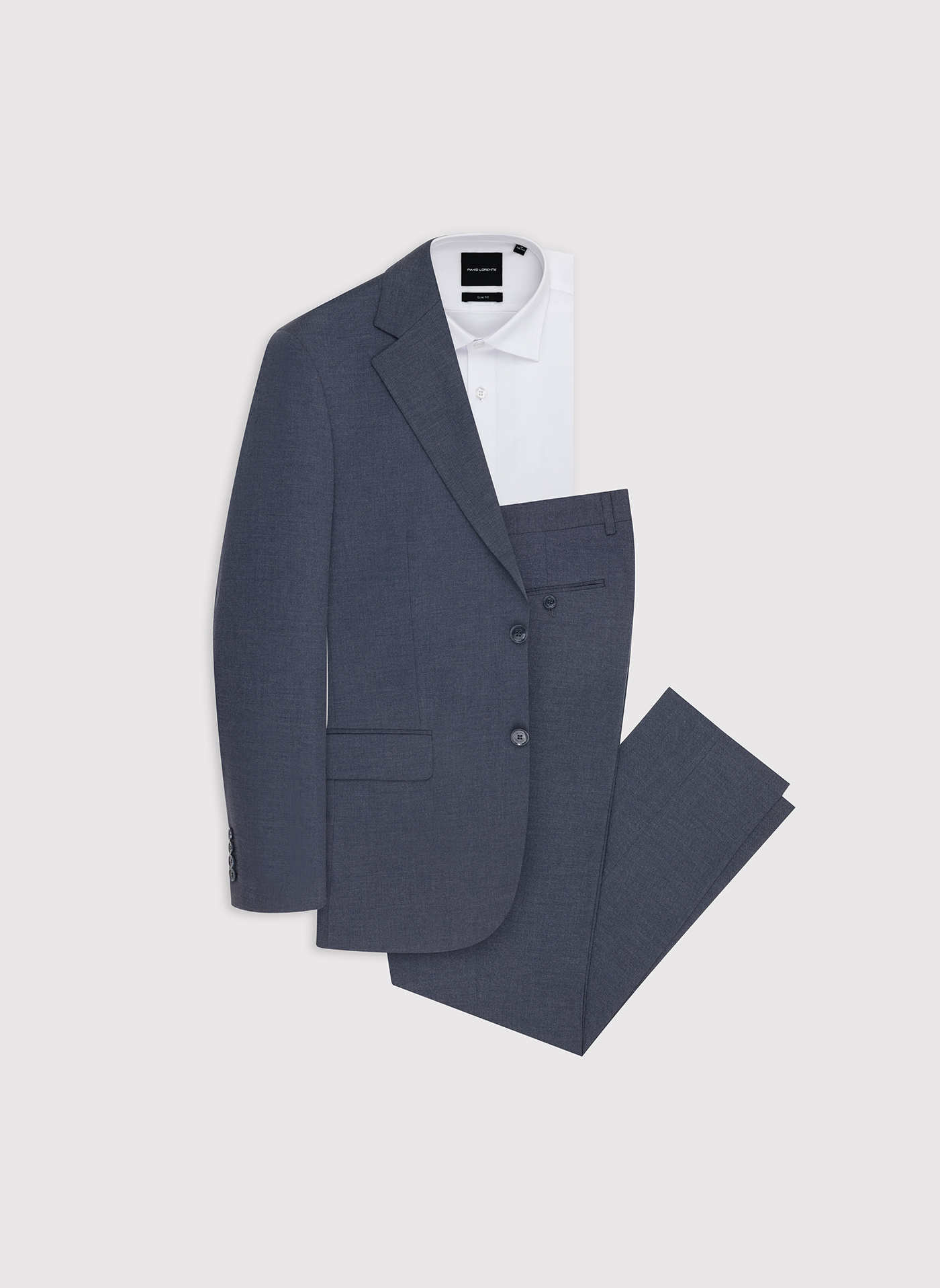 Granatowy garnitur męski - Pako Lorente
