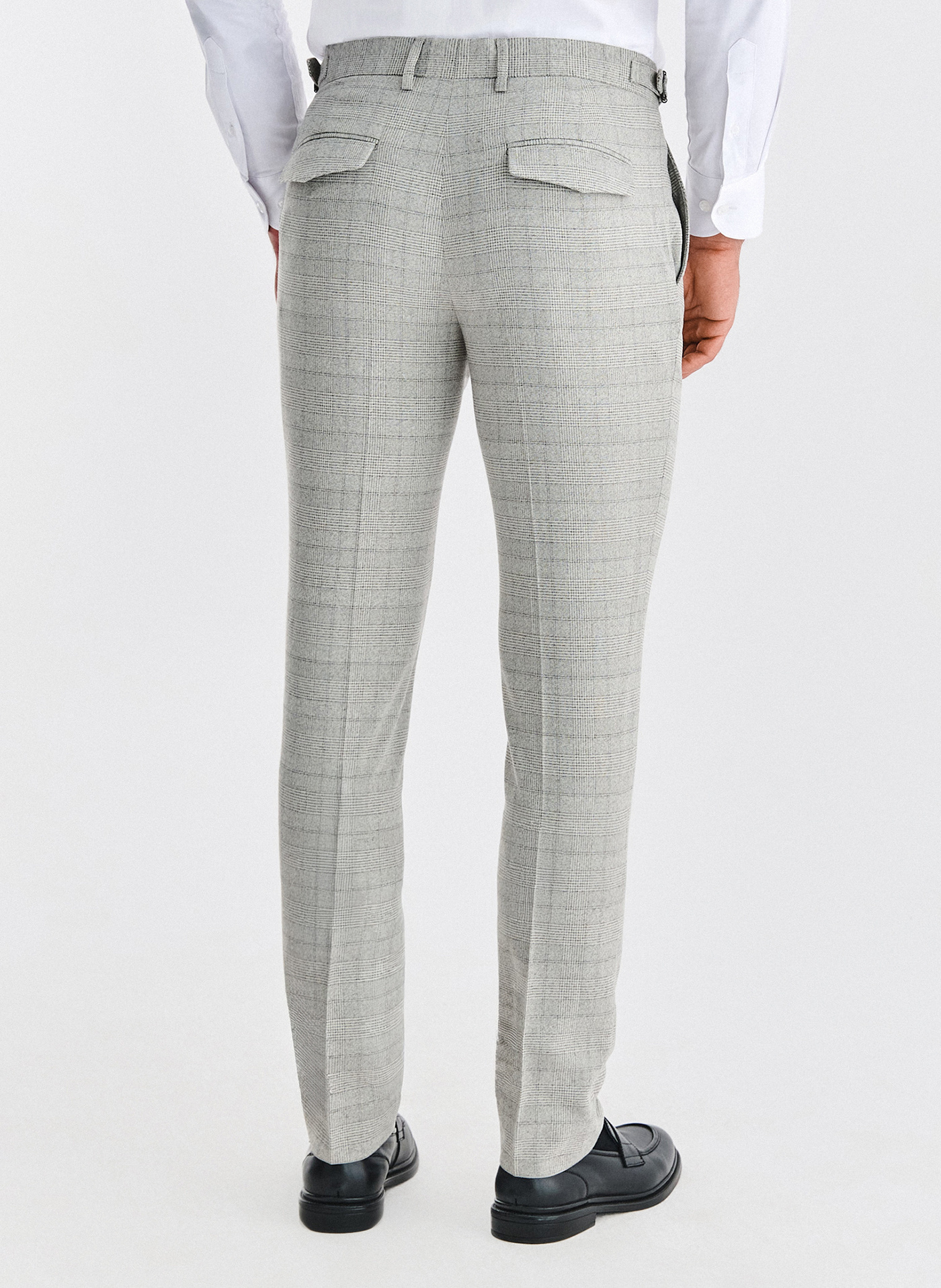 Szary garnitur męski w kratkę - Pako Lorente