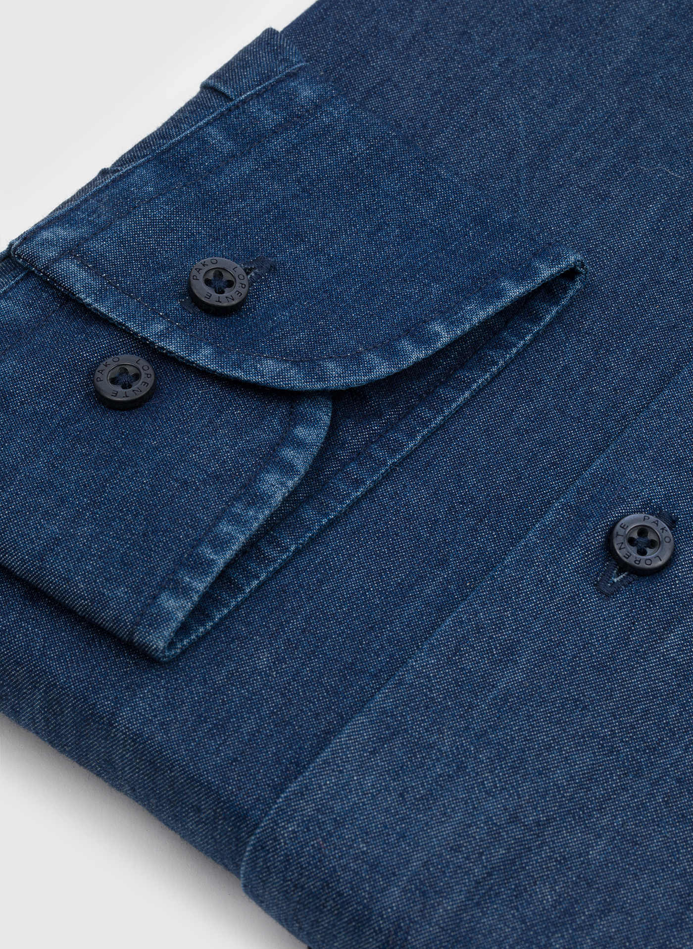 PAKO LORENTE - Granatowa koszula jeansowa - Pako Lorente