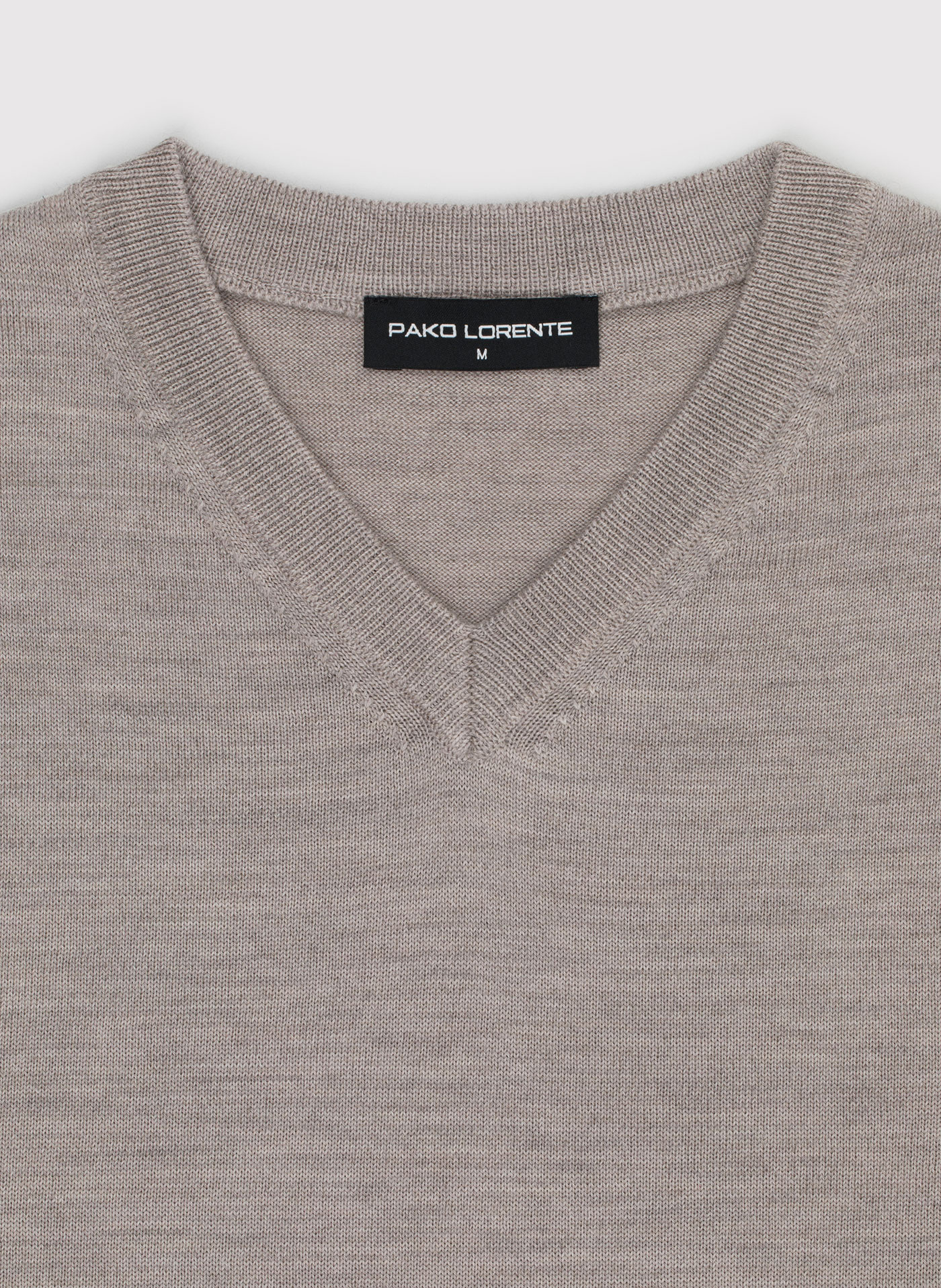 PAKO LORENTE - Wełniany sweter w kolorze beżowym - Pako Lorente