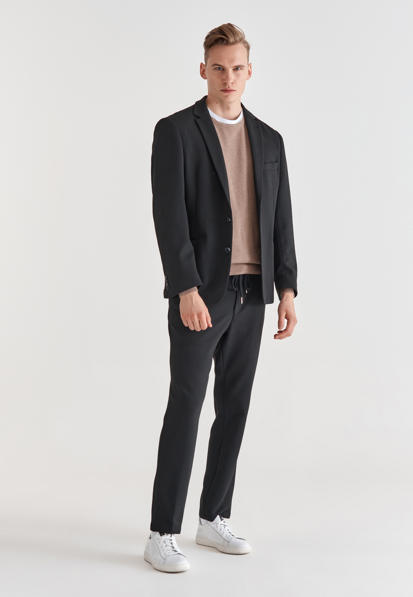 Spodnie męskie garniturowe M21SF-6G-052-C - Pako Lorente