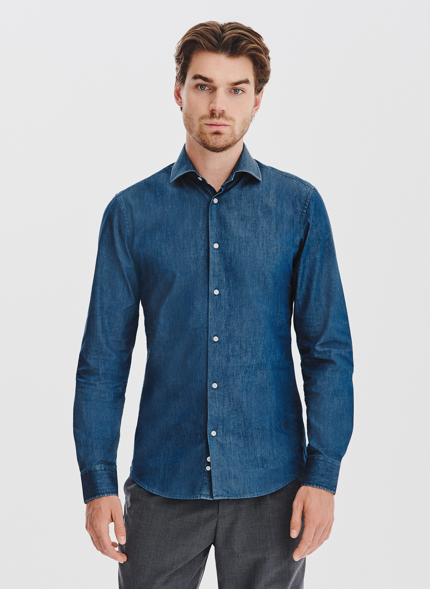 PAKO LORENTE - Niebieska koszula jeansowa - Pako Lorente