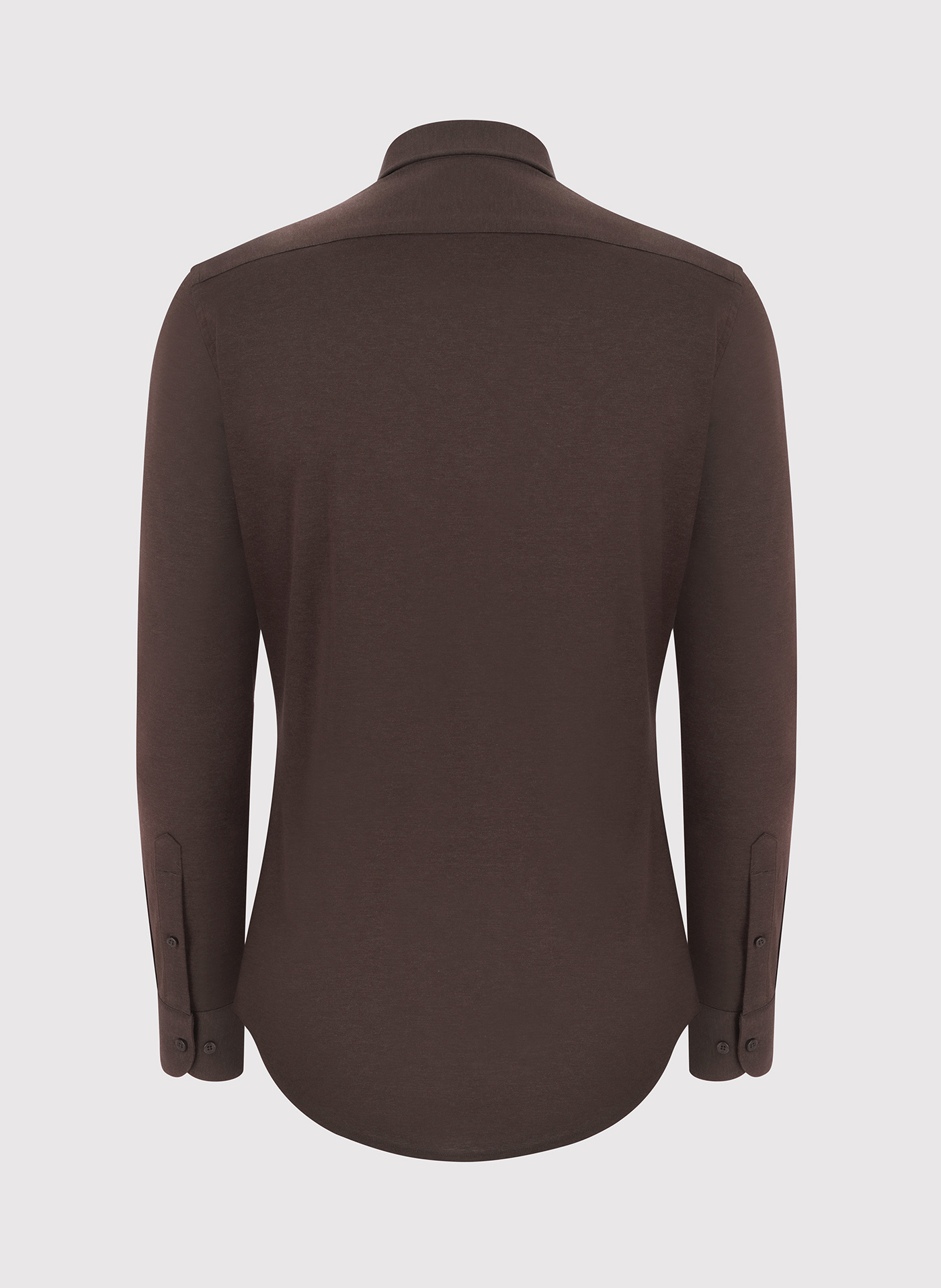 Ciemna brązowa bawełniana koszula męska - Pako Lorente