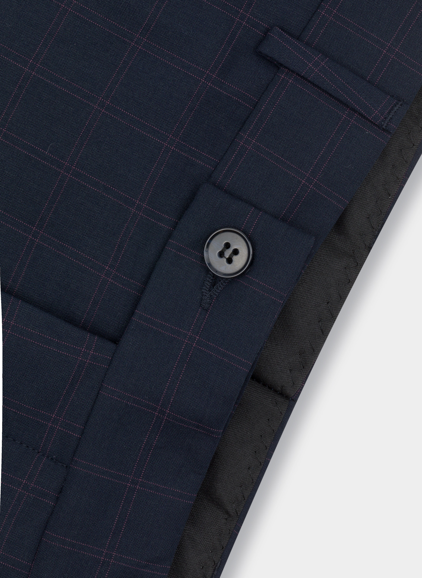 Granatowe spodnie garniturowe P22SF-6G-013-G-S - Pako Lorente