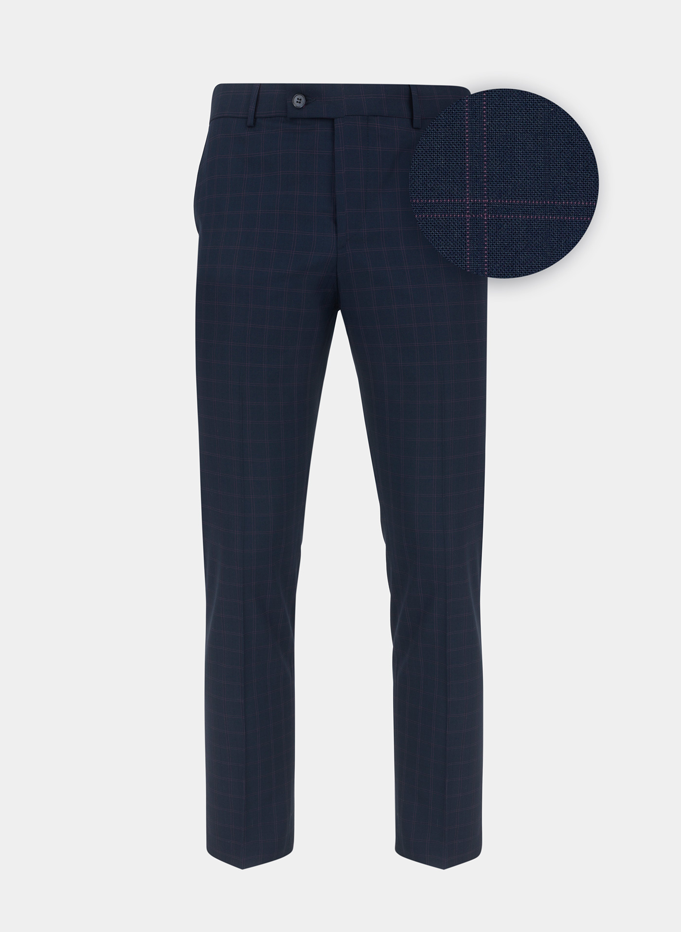 Granatowe spodnie garniturowe P22SF-6G-013-G-S - Pako Lorente