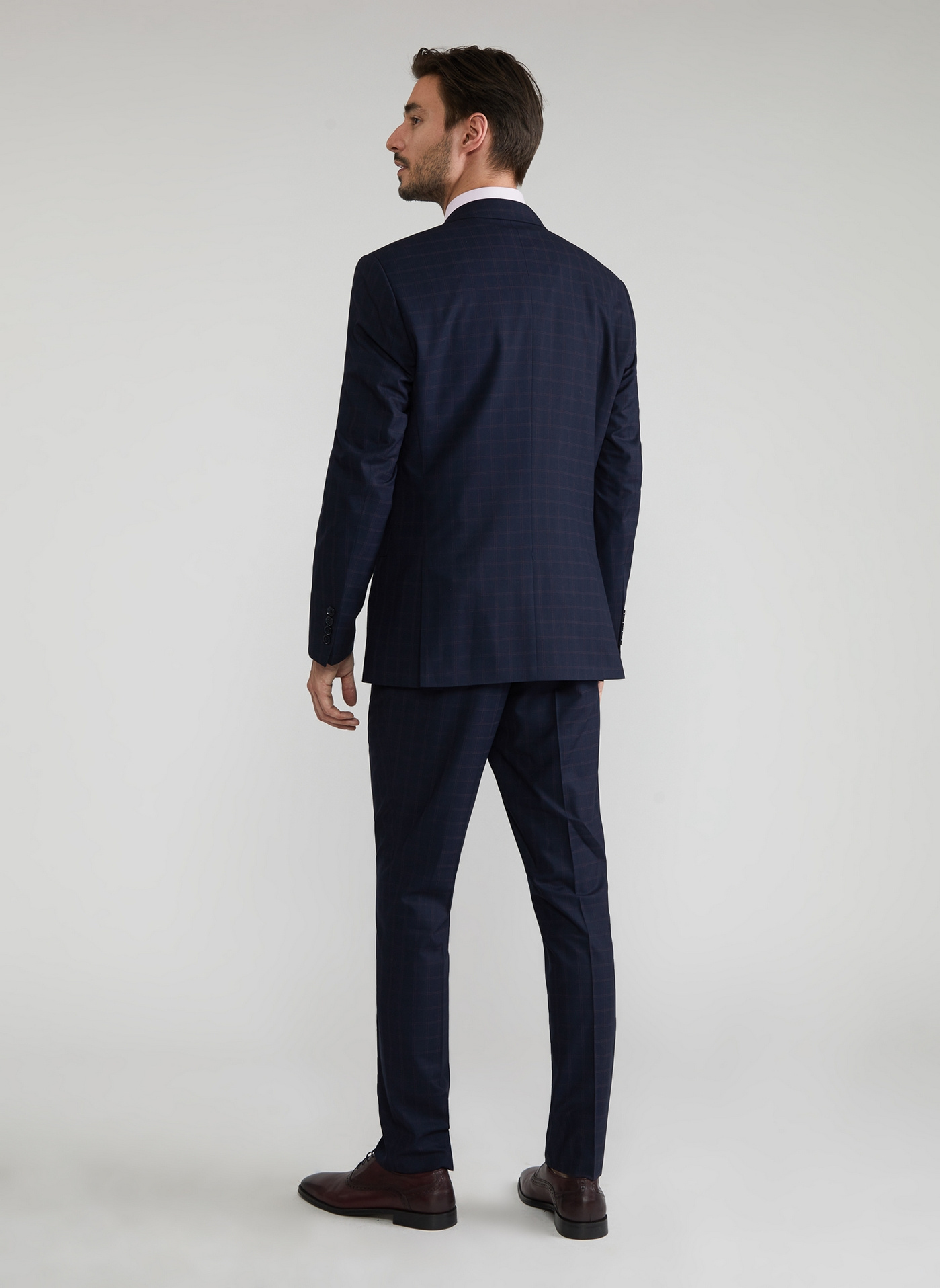 Granatowe spodnie garniturowe P22SF-6G-013-G-S - Pako Lorente