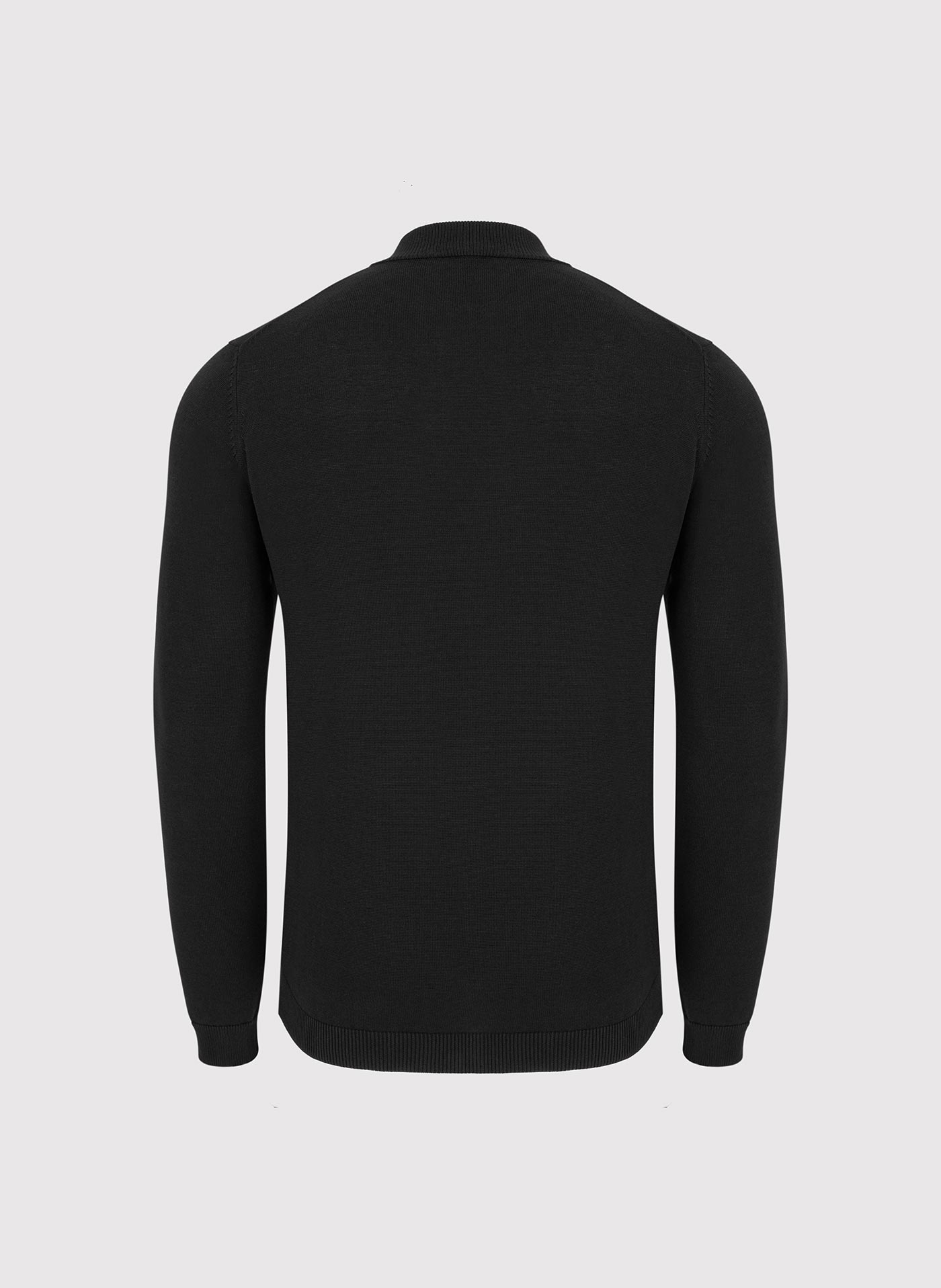 PAKO LORENTE - Czarny bawełniany półgolf męski - Pako Lorente