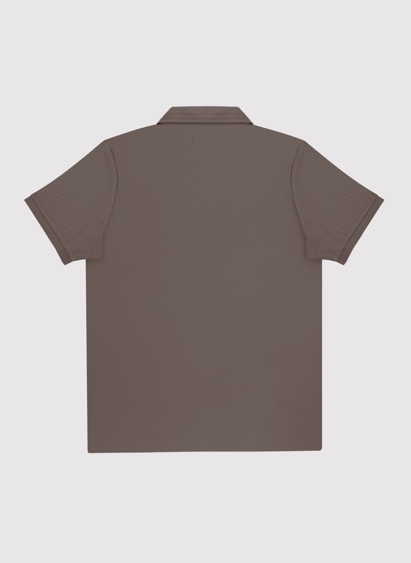 PAKO LORENTE - Brązowy t-shirt polo na trzy guziczki - Pako Lorente