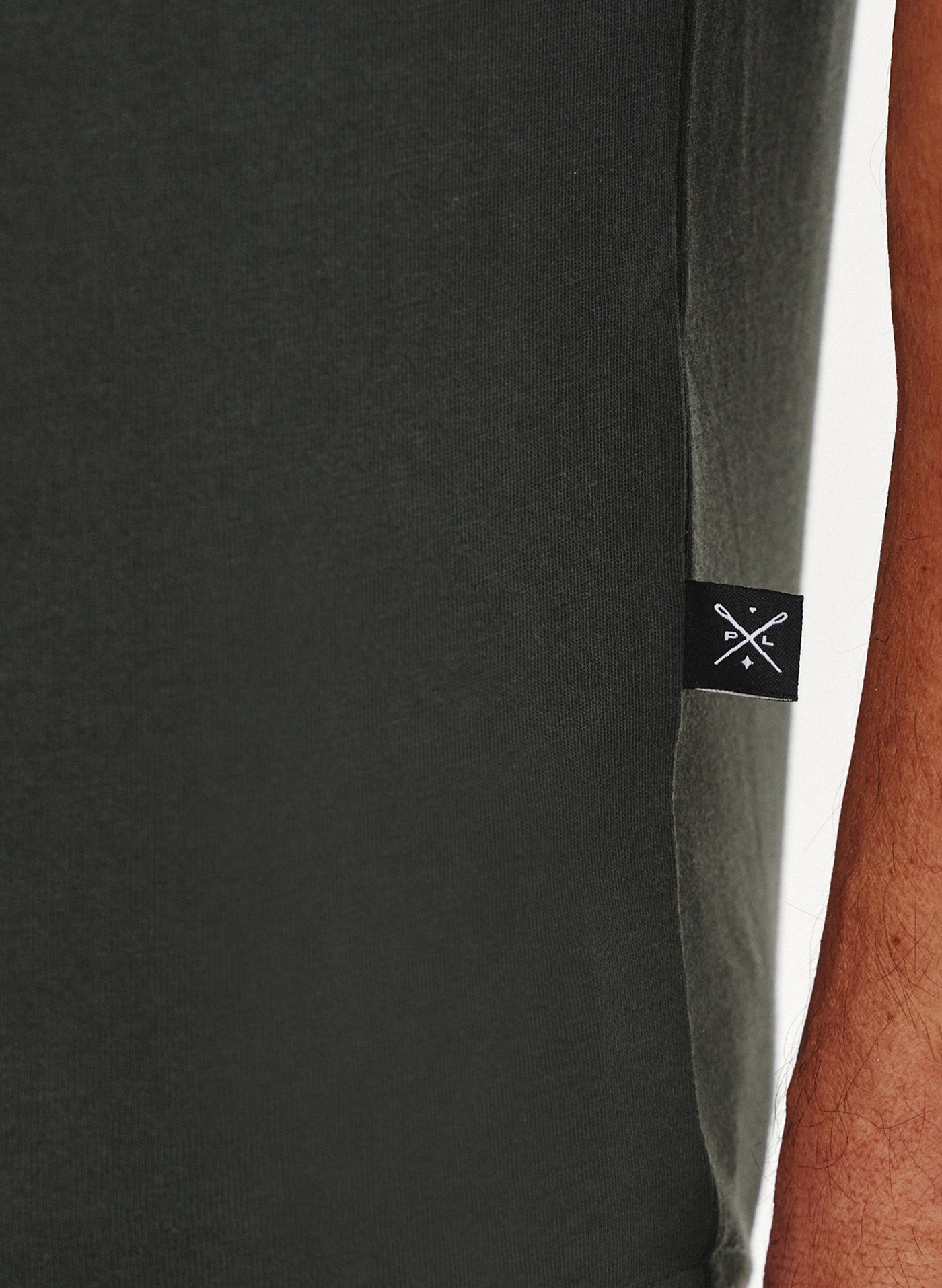 Bawełniany oliwkowy t-shirt - Pako Lorente