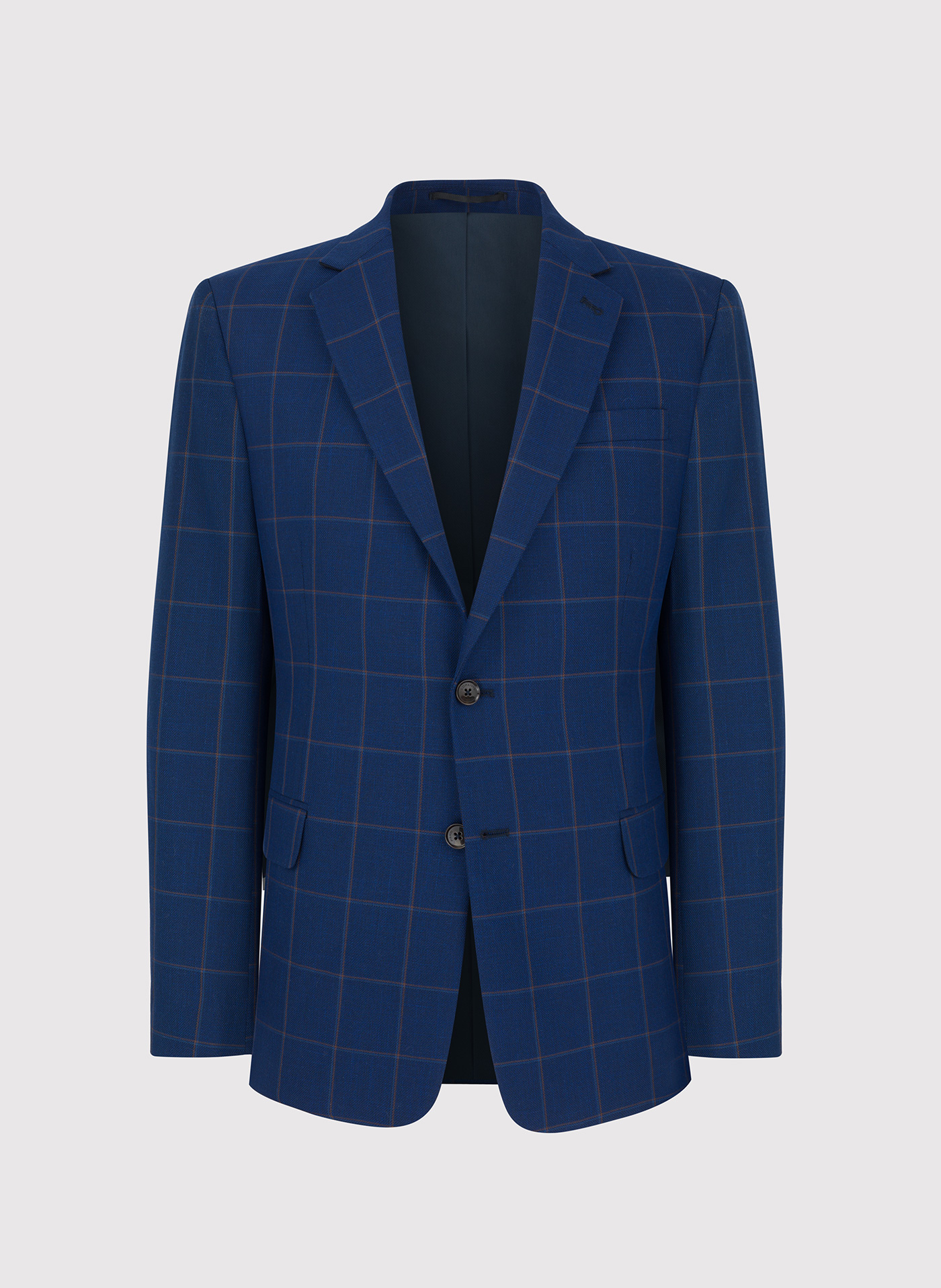 Granatowa marynarka casualowa w kratę - Pako Lorente