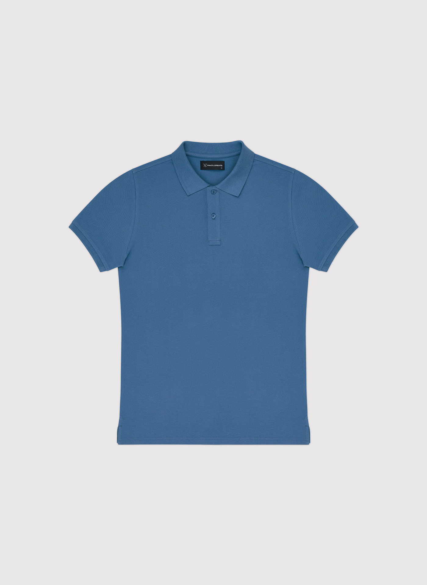 Gładki t-shirt polo w niebieskim kolorze - Pako Lorente