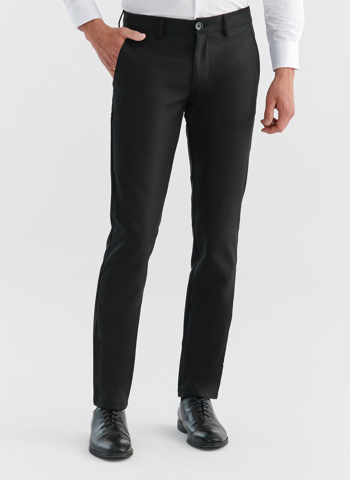 Spodnie męskie czarne P22WF-WX-003-C-0 - Pako Lorente