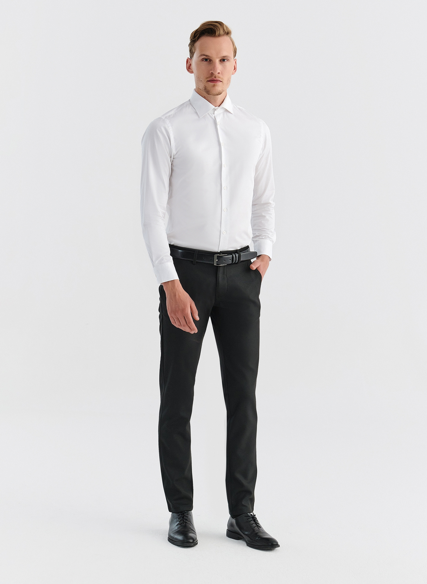 Spodnie męskie czarne P22WF-WX-003-C-0 - Pako Lorente