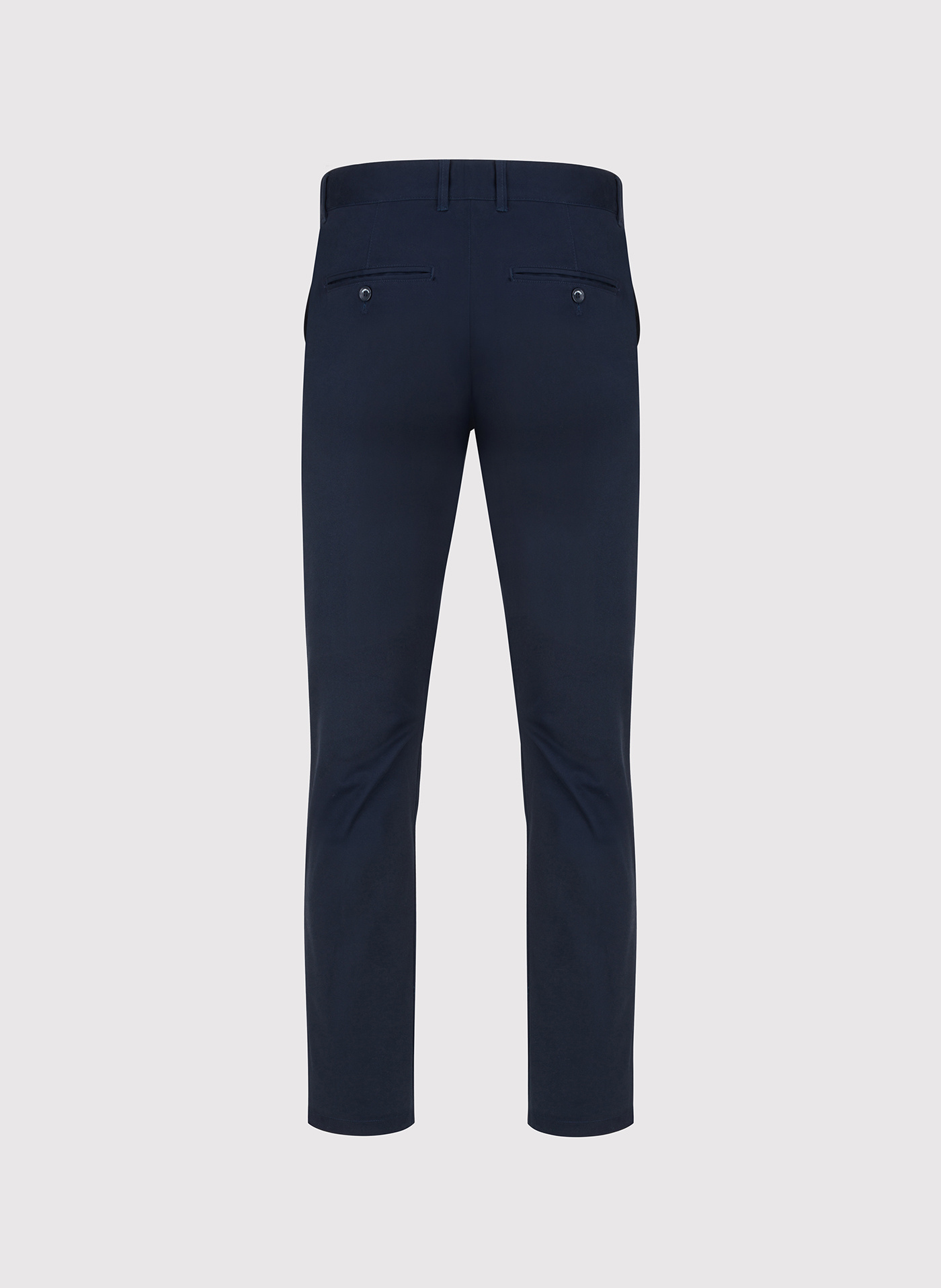 Granatowe gładkie spodnie męskie - Pako Lorente