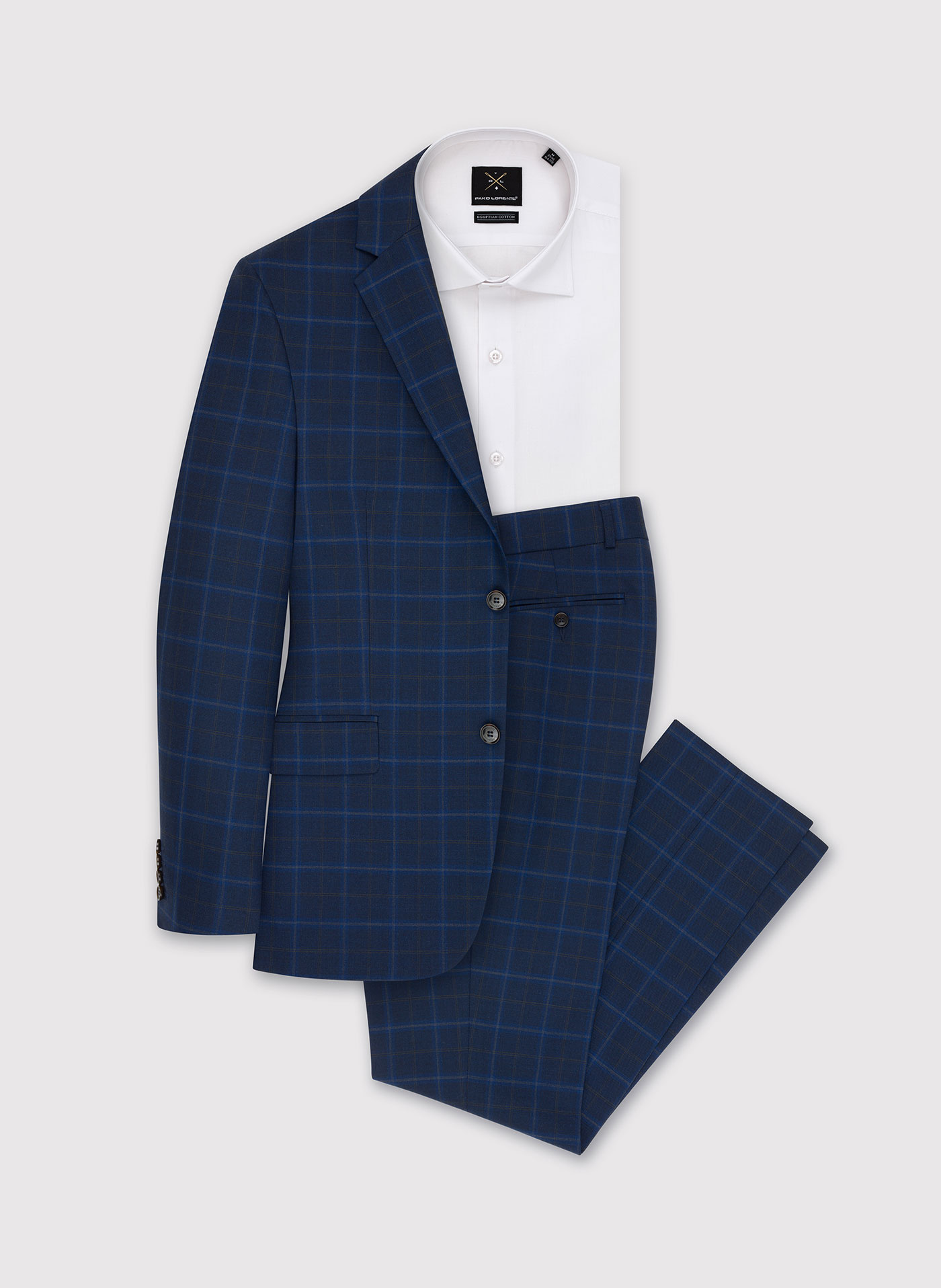 Kraciasta marynarka garniturowa z wełną - Pako Lorente