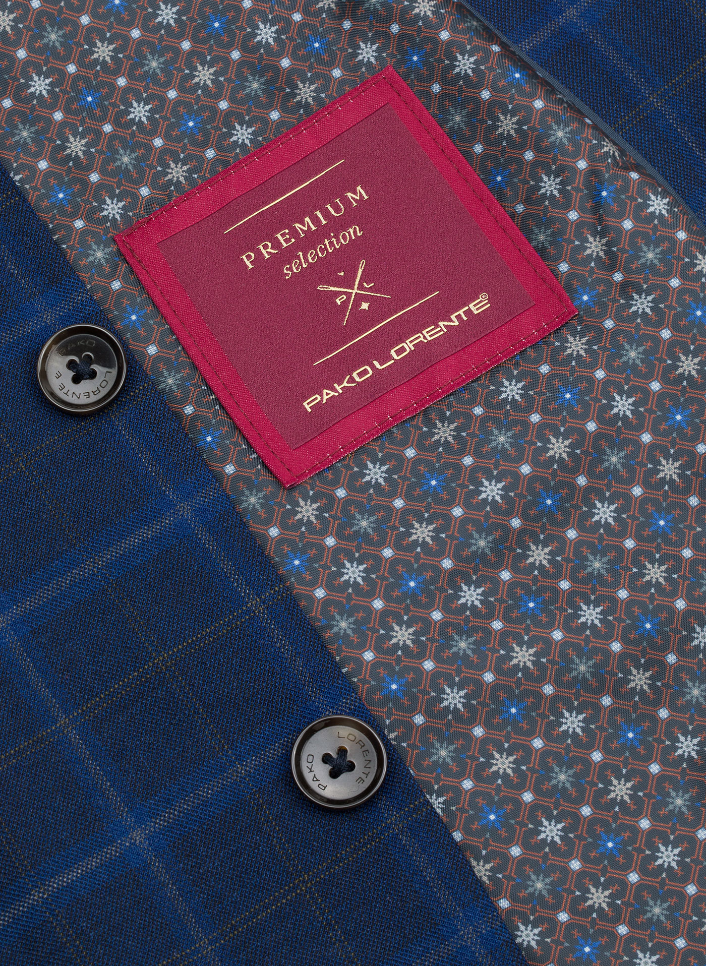 Kraciasta marynarka garniturowa z wełną - Pako Lorente