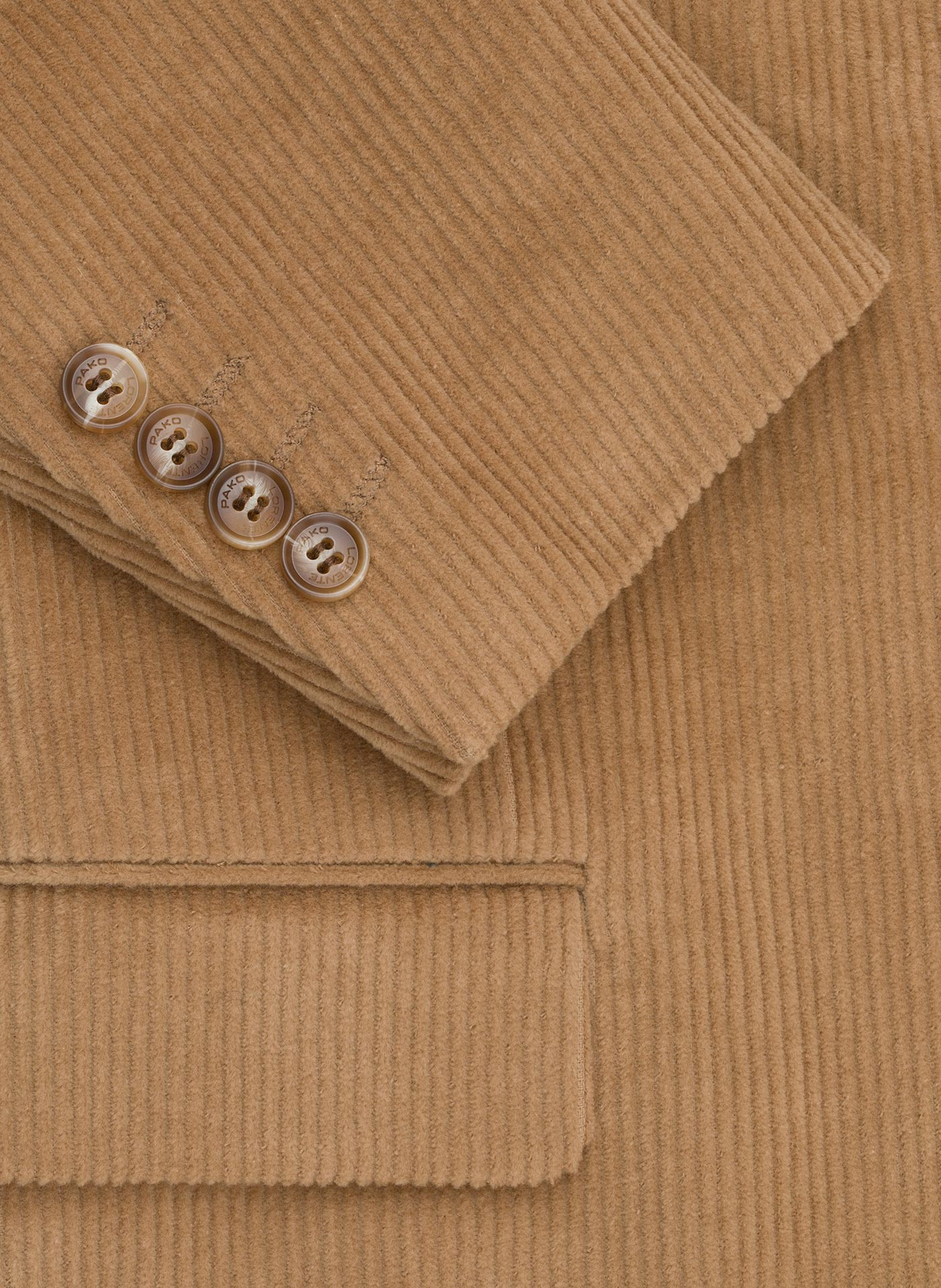 PAKO LORENTE - Beżowa sztruksowa marynarka męska - Pako Lorente