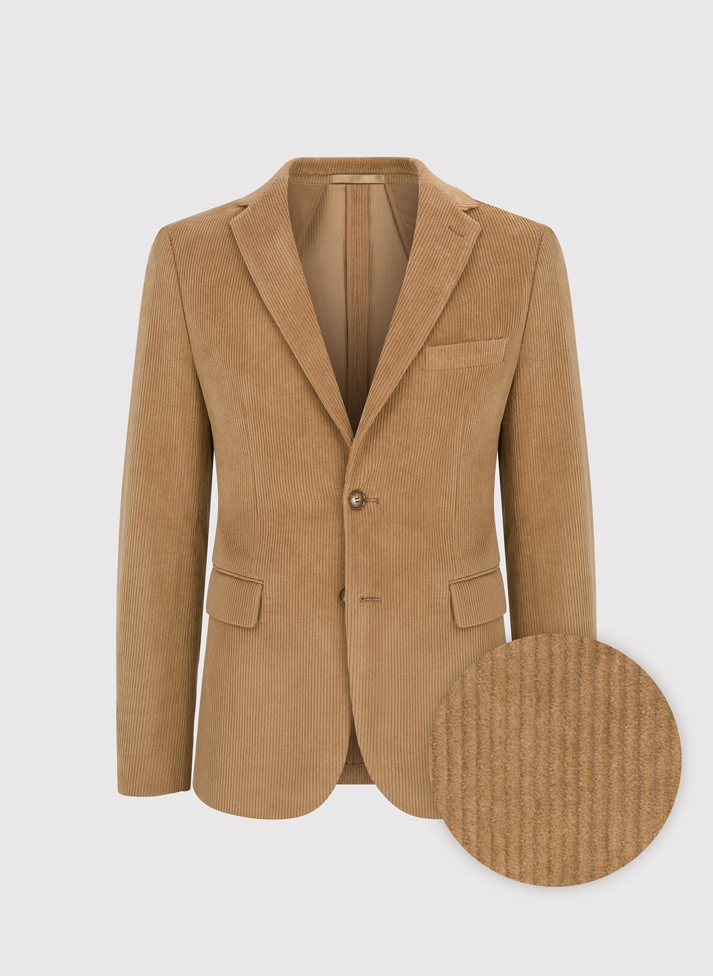 PAKO LORENTE - Beżowa sztruksowa marynarka męska - Pako Lorente