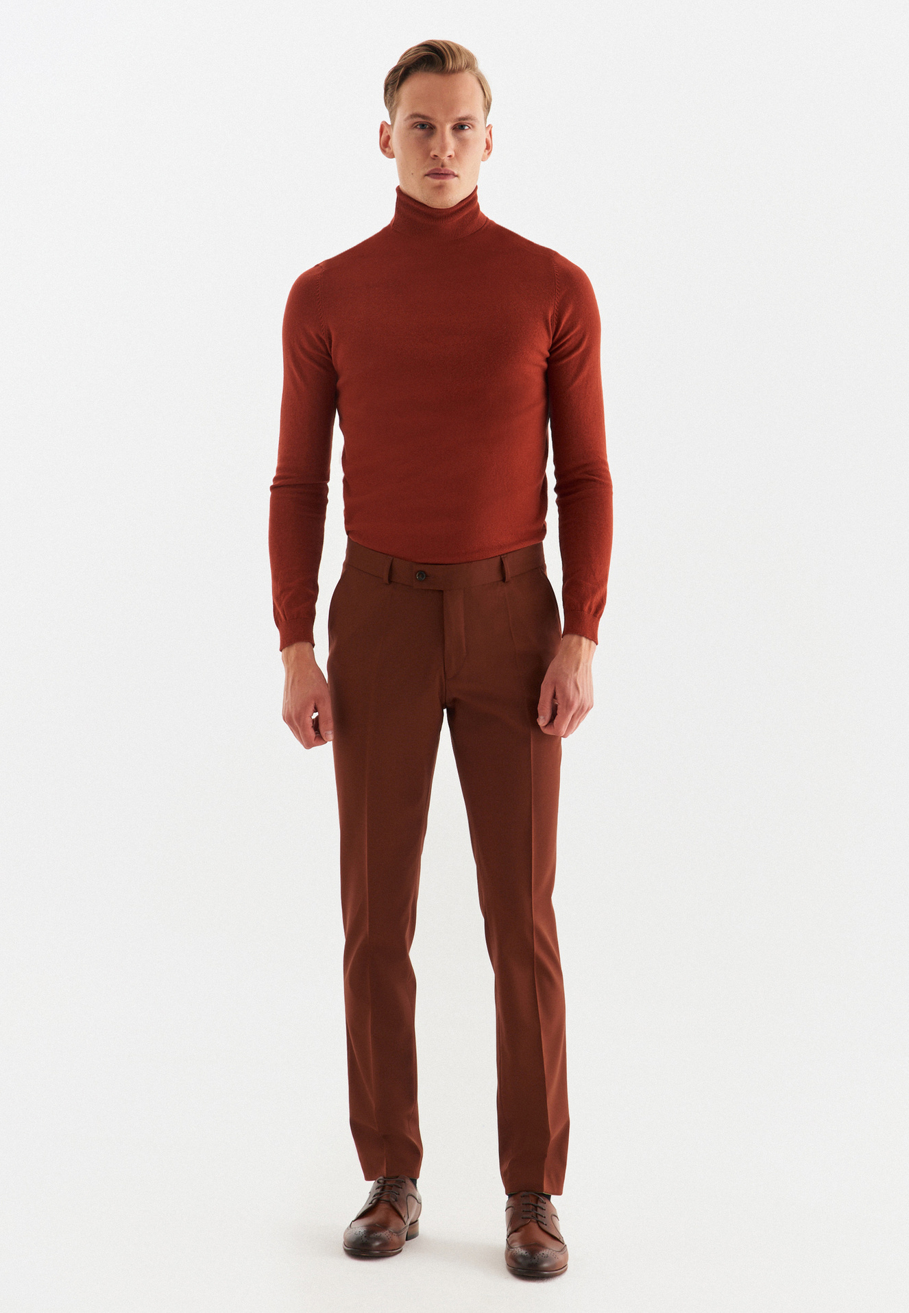 Rude gładkie spodnie garniturowe P22WP-6G-028-A-S - Pako Lorente