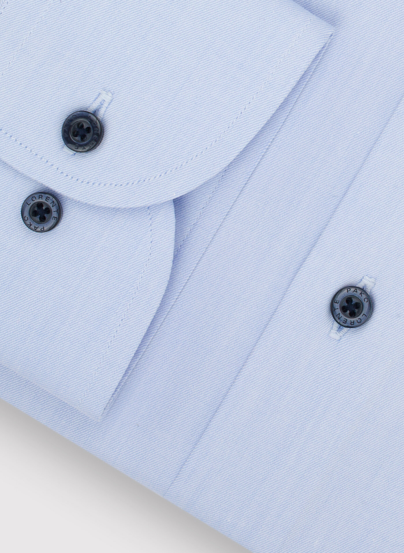 Gładka bawełniana koszula męska długi rękaw - Pako Lorente