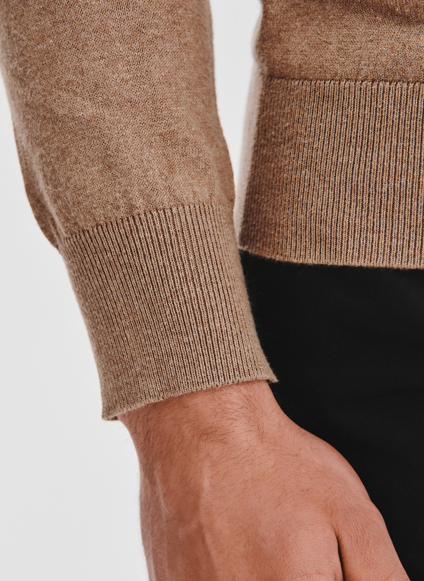 PAKO LORENTE - Sweter polo z kaszmirem - Pako Lorente