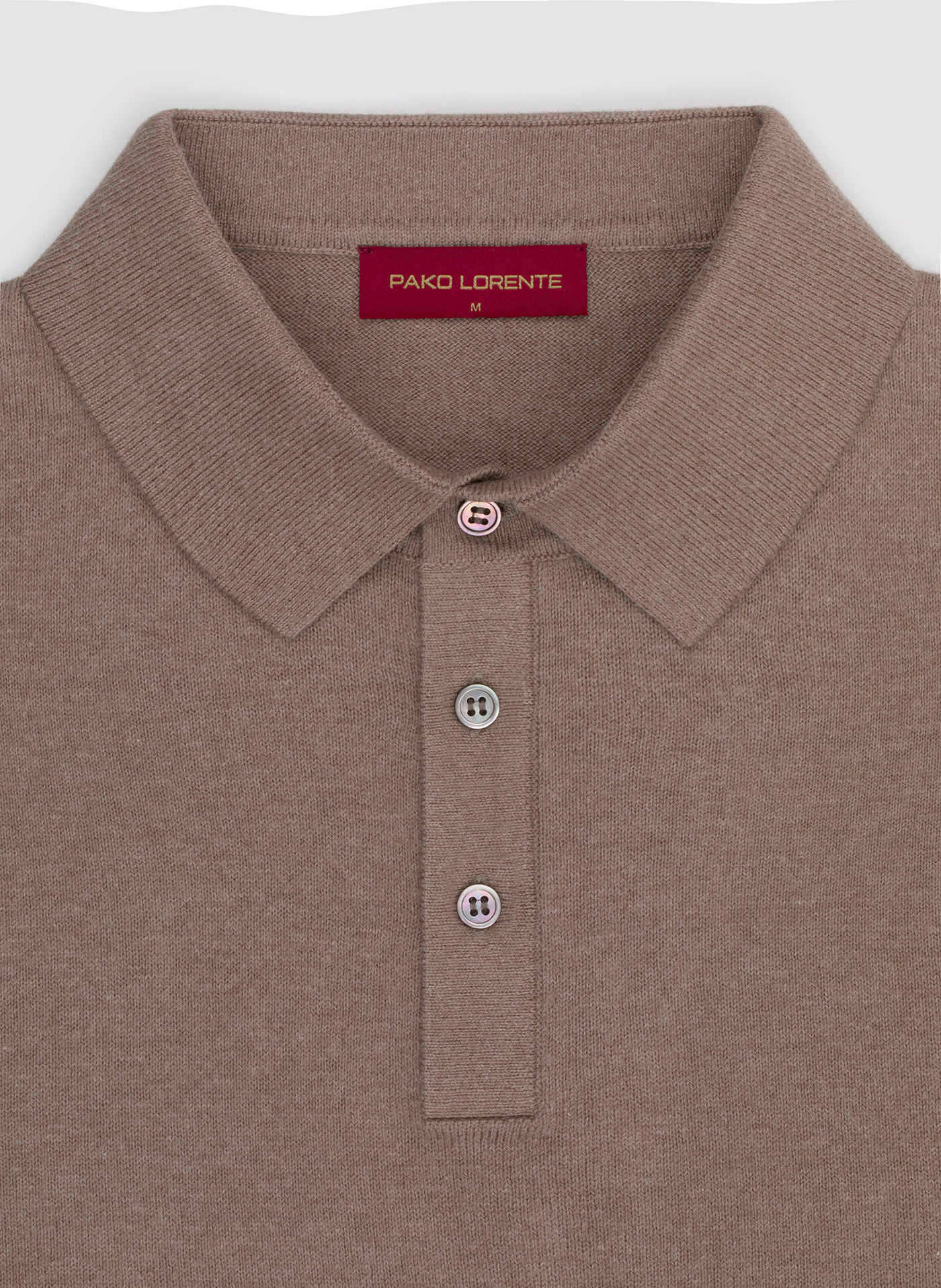 PAKO LORENTE - Sweter polo z kaszmirem - Pako Lorente