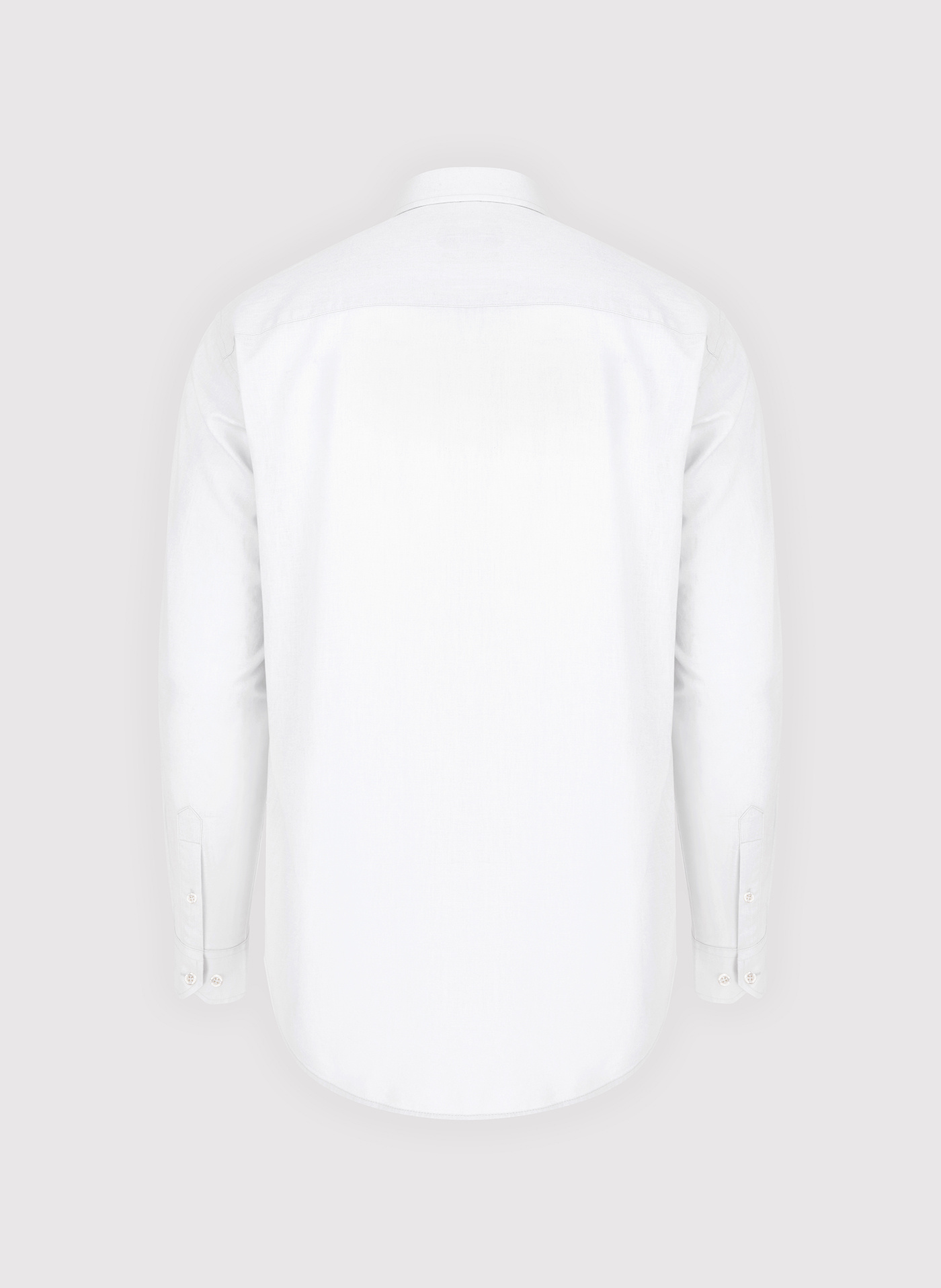 Biała koszula męska z lnem - Pako Lorente