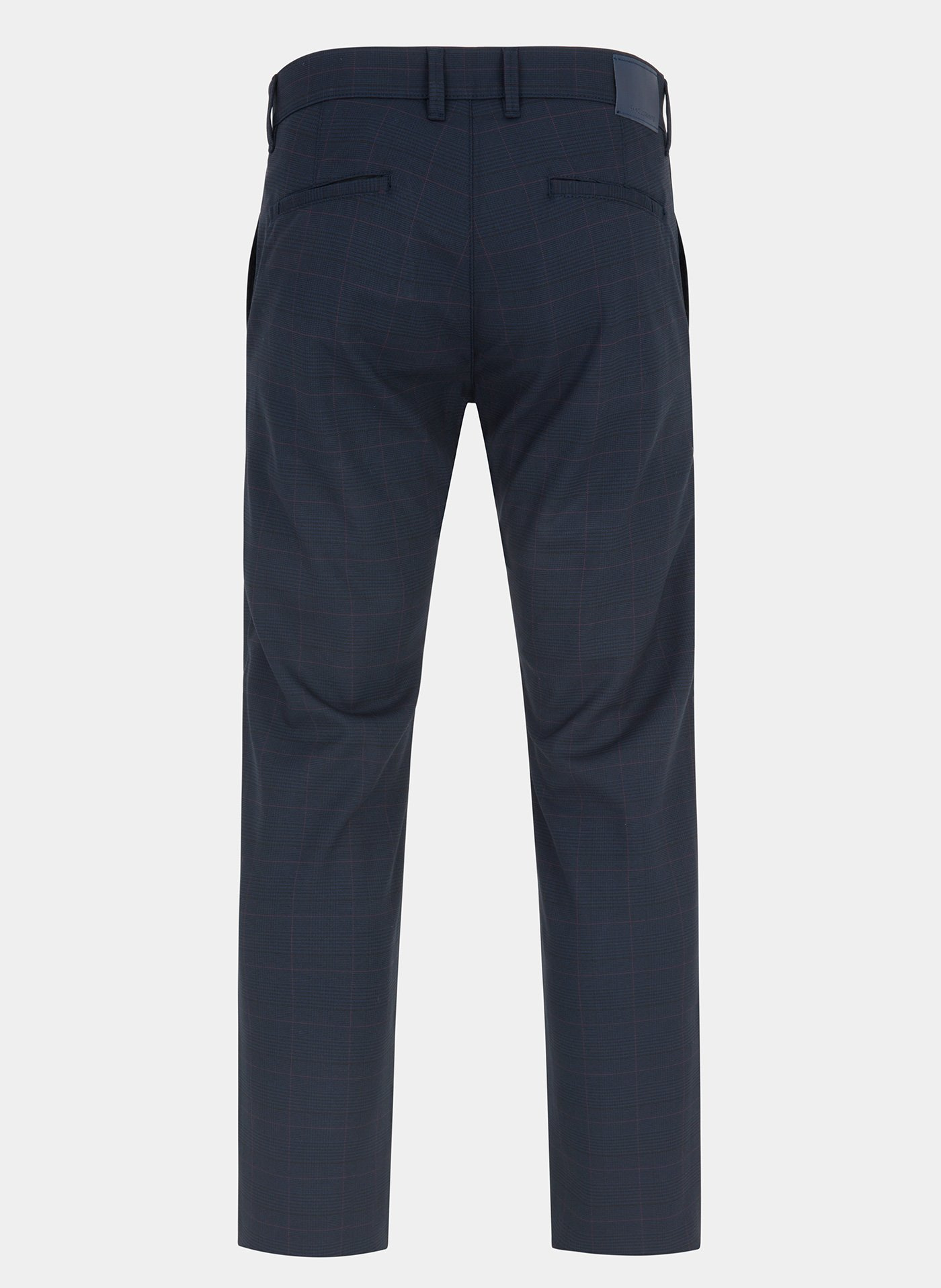 Granatowe spodnie męskie NIMA w subtelną kratę P000B-WX-214-G - Pako Lorente