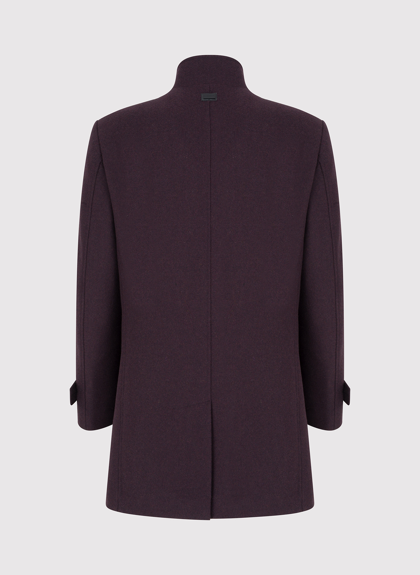 Wełniany płaszcz męski w kolorze bordowym - Pako Lorente