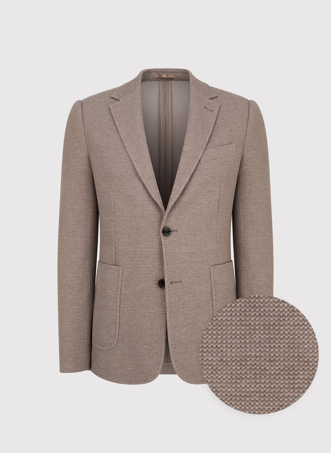 PAKO LORENTE - Brązowa marynarka z dzianiny - Pako Lorente