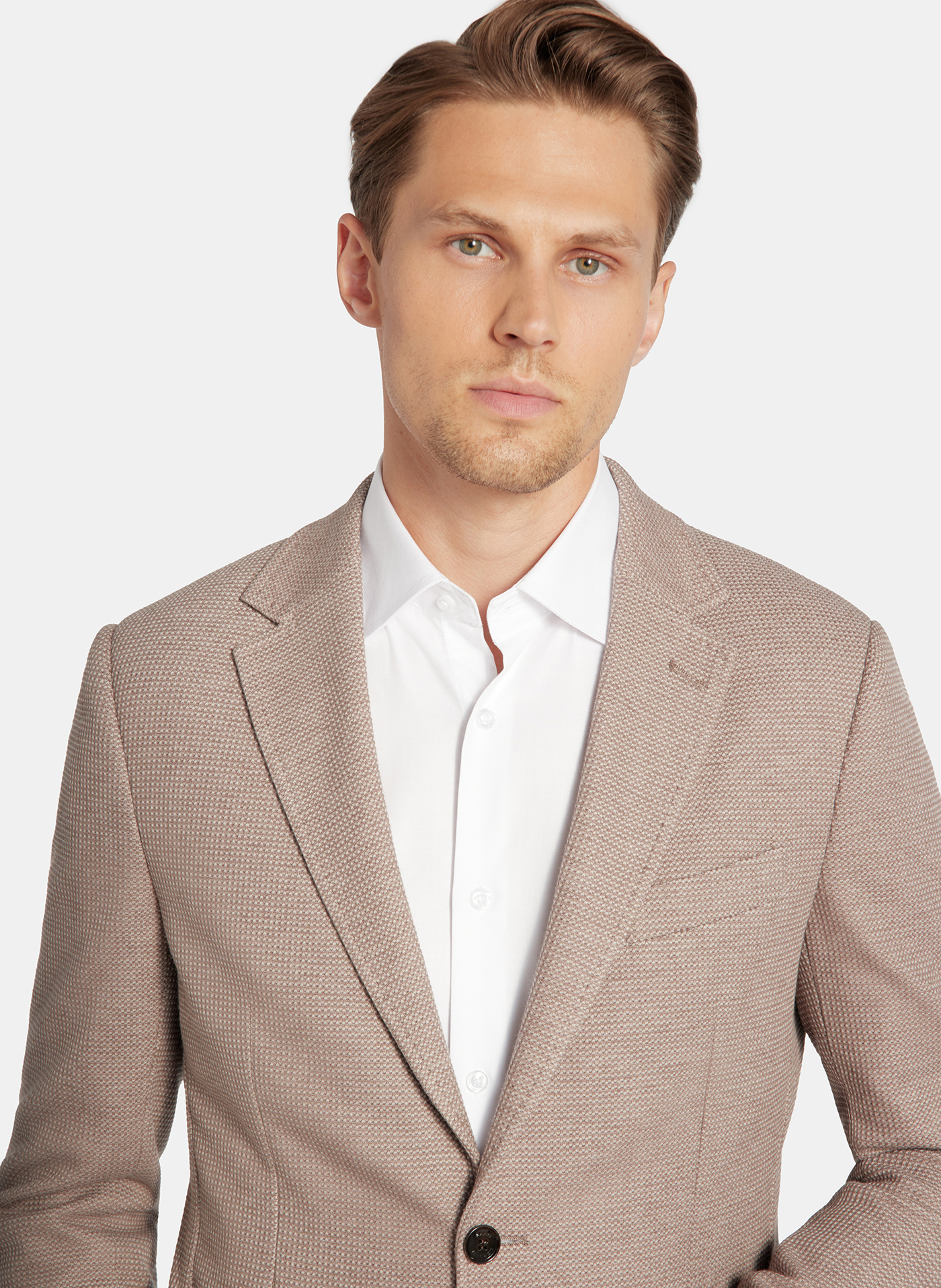 PAKO LORENTE - Brązowa marynarka z dzianiny - Pako Lorente