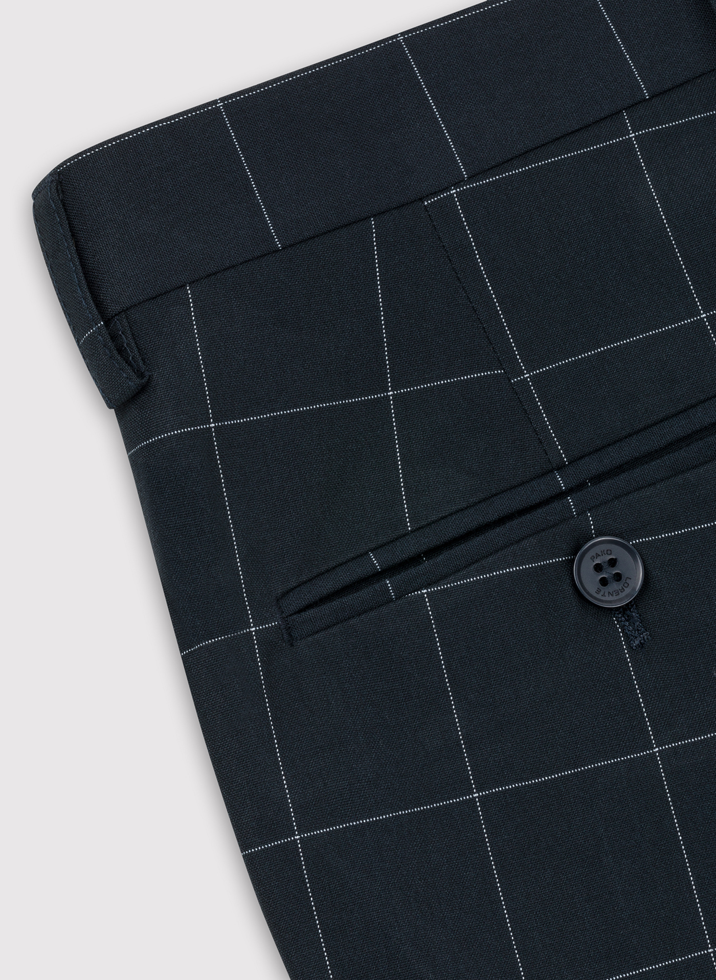 Granatowe garniturowe spodnie męskie - Pako Lorente