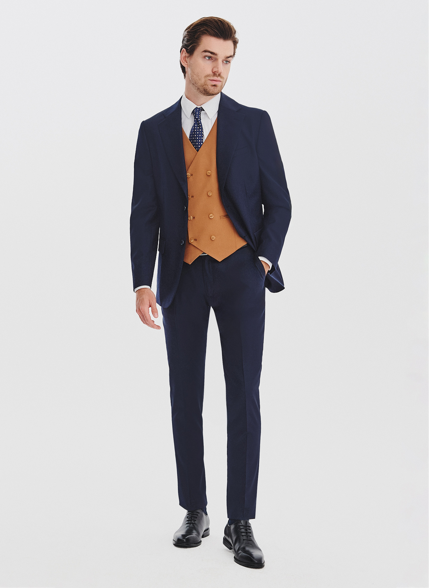 PAKO LORENTE - Garnitur męski w subtelną kratę - Pako Lorente