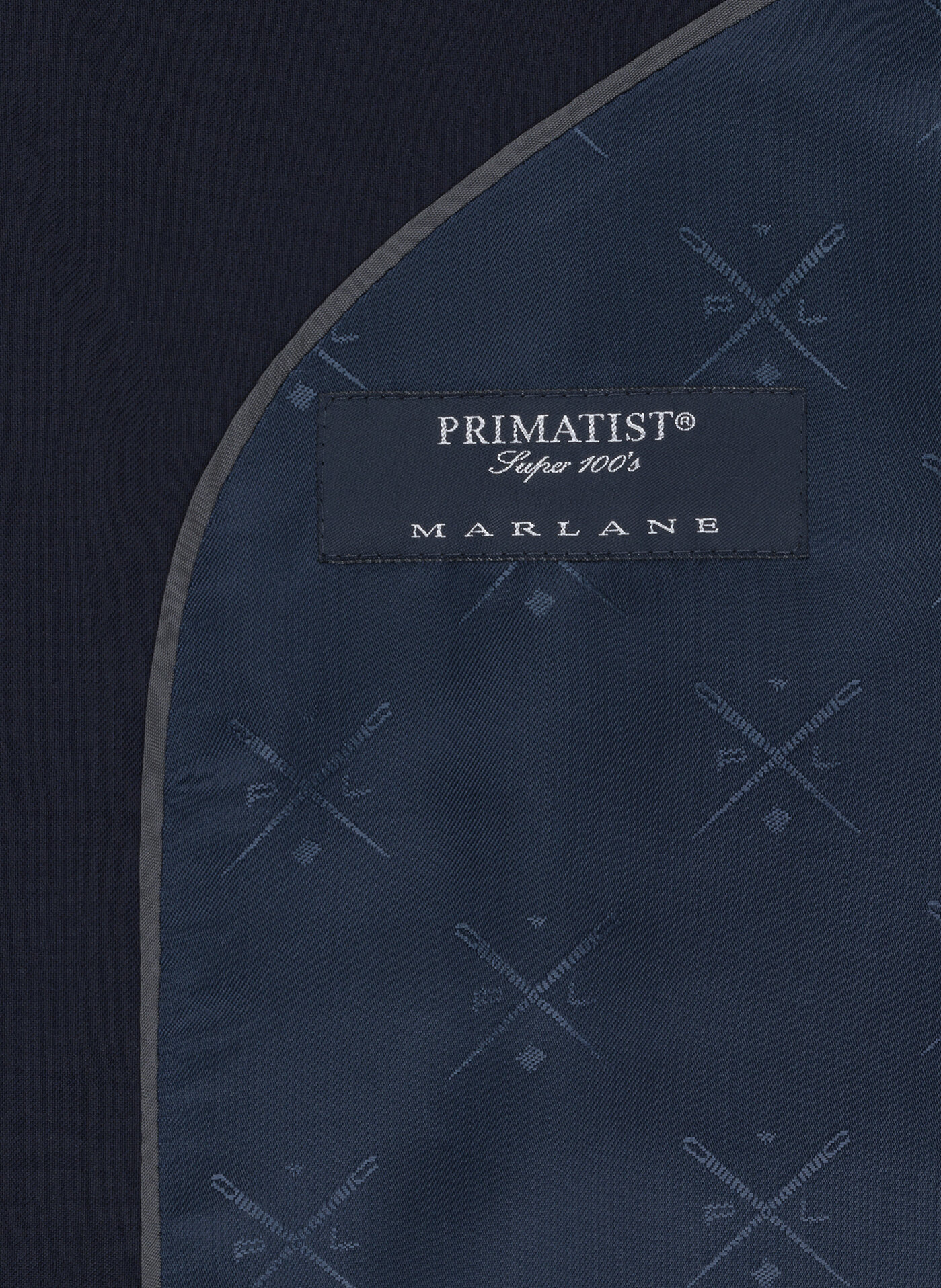 Granatowa dwurzędowa marynarka męska - Pako Lorente