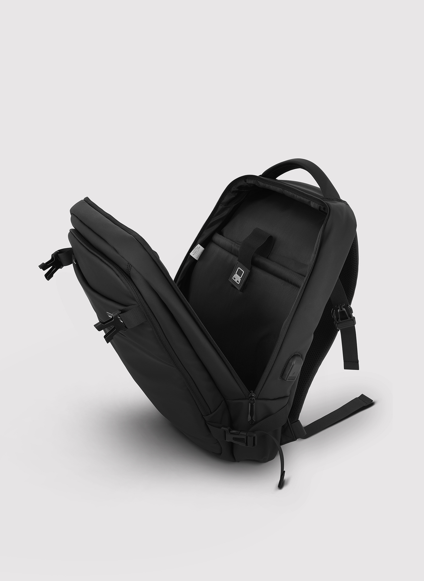 Czarny plecak męski - Pako Lorente