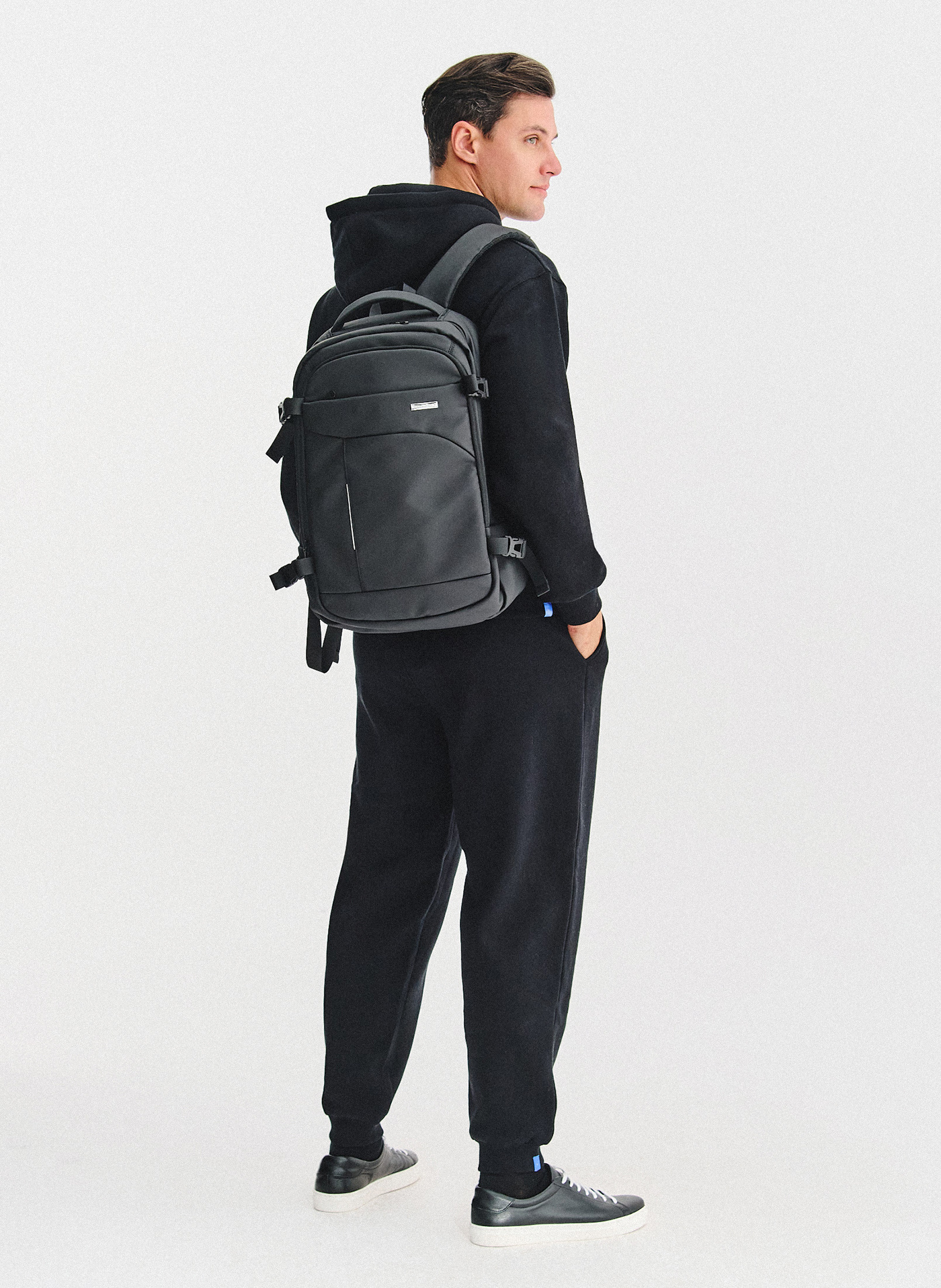 Czarny plecak męski - Pako Lorente