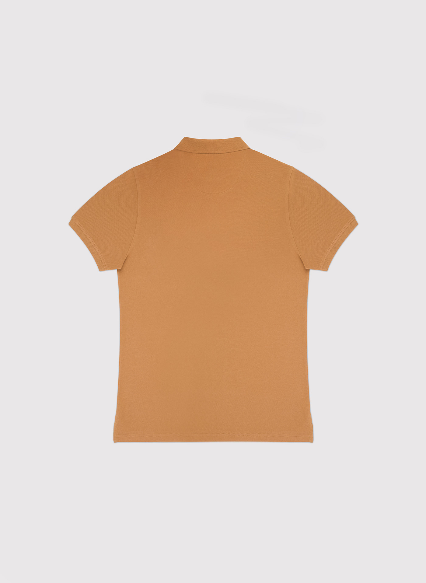 Gładki t-shirt polo w pomarańczowym kolorze - Pako Lorente