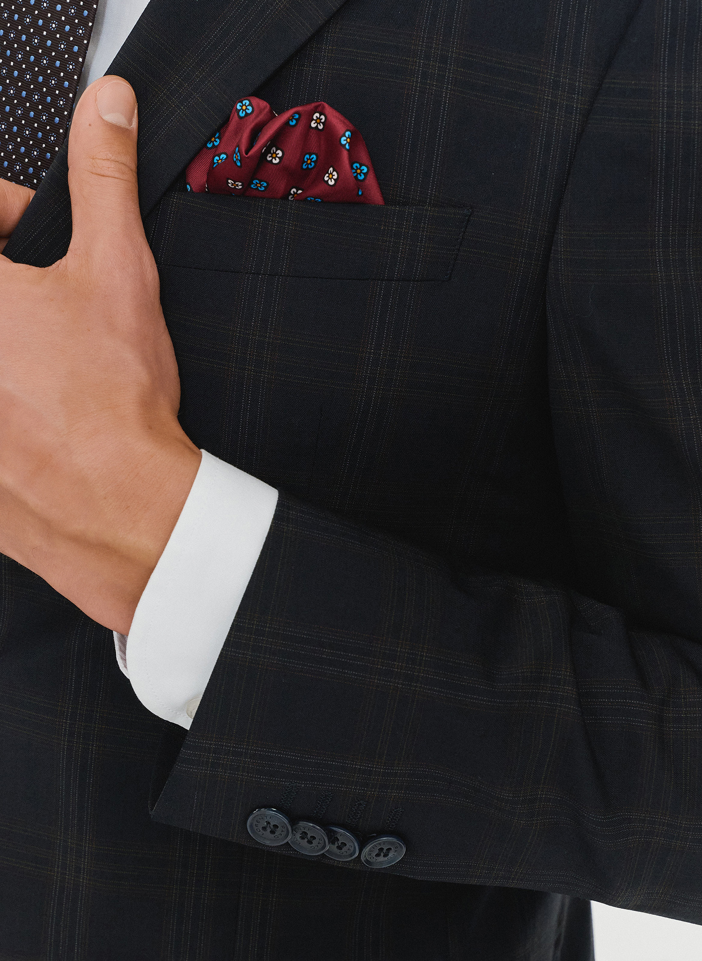 Męska marynarka garniturowa w odcieniu granatowym - Pako Lorente