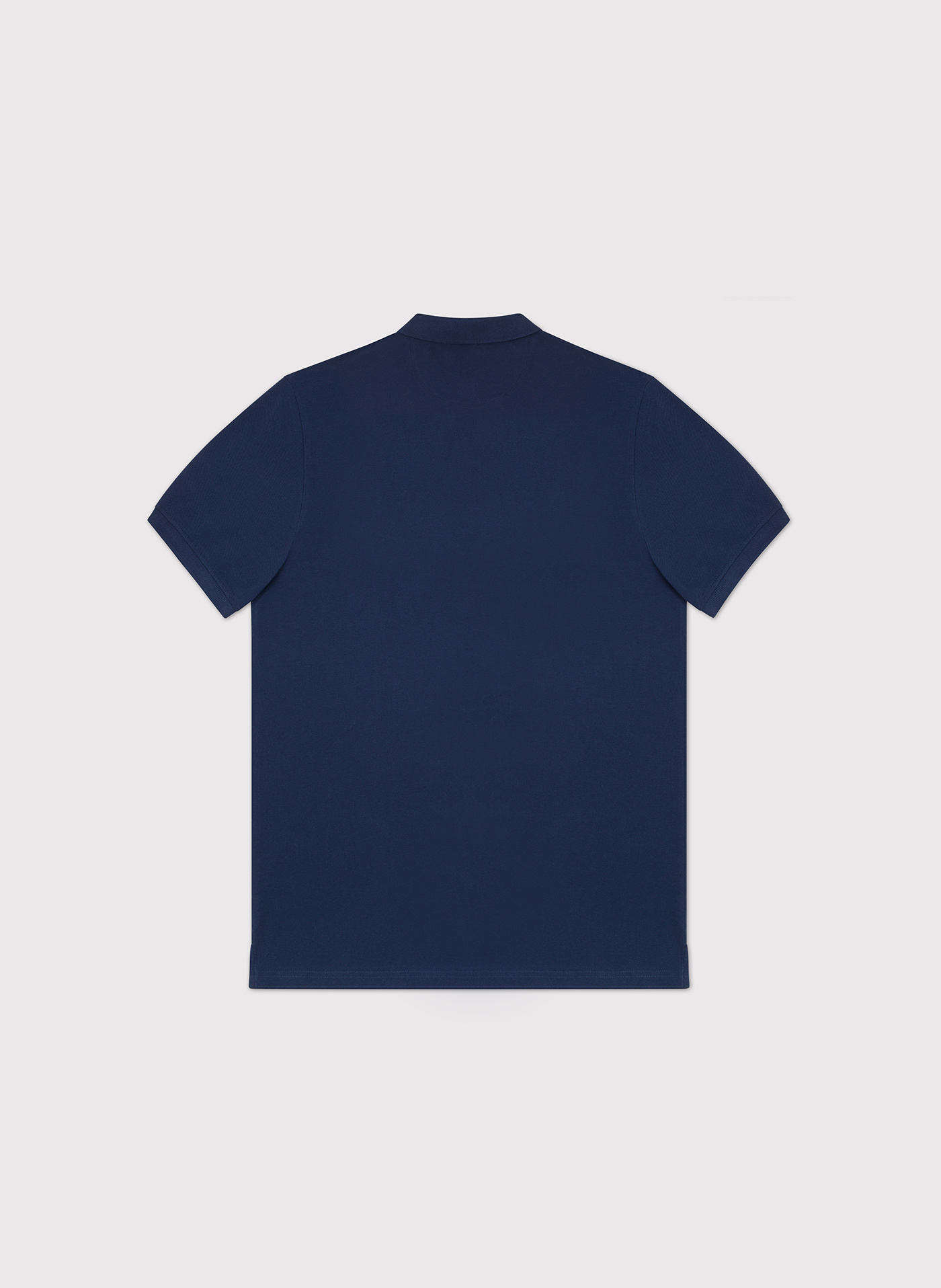 PAKO LORENTE - Granatowy gładki t-shirt polo - Pako Lorente