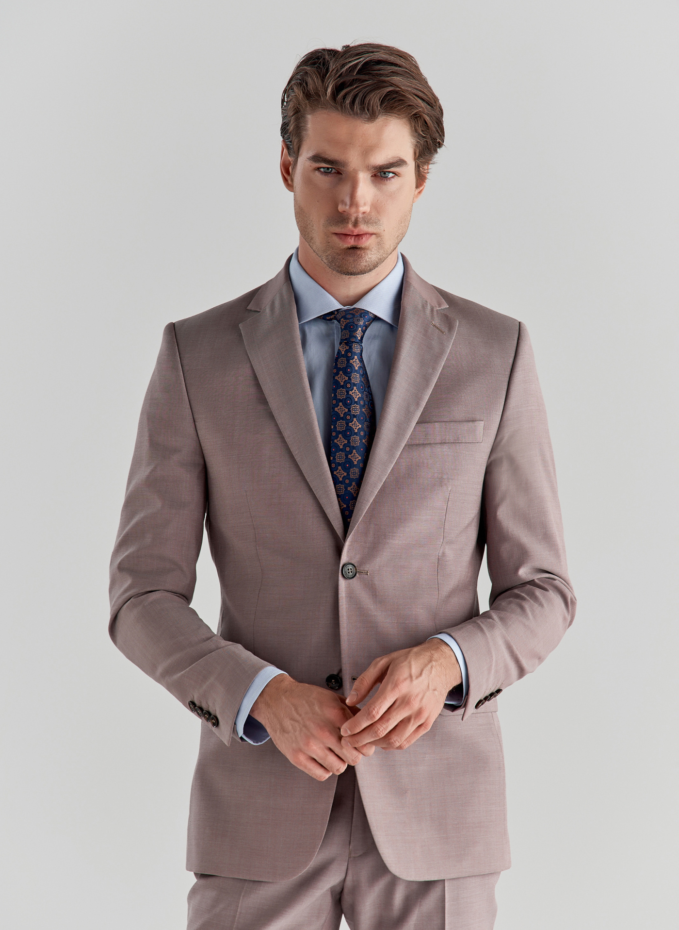 Różowe spodnie garniturowe P22SP-6G-003-W-S - Pako Lorente