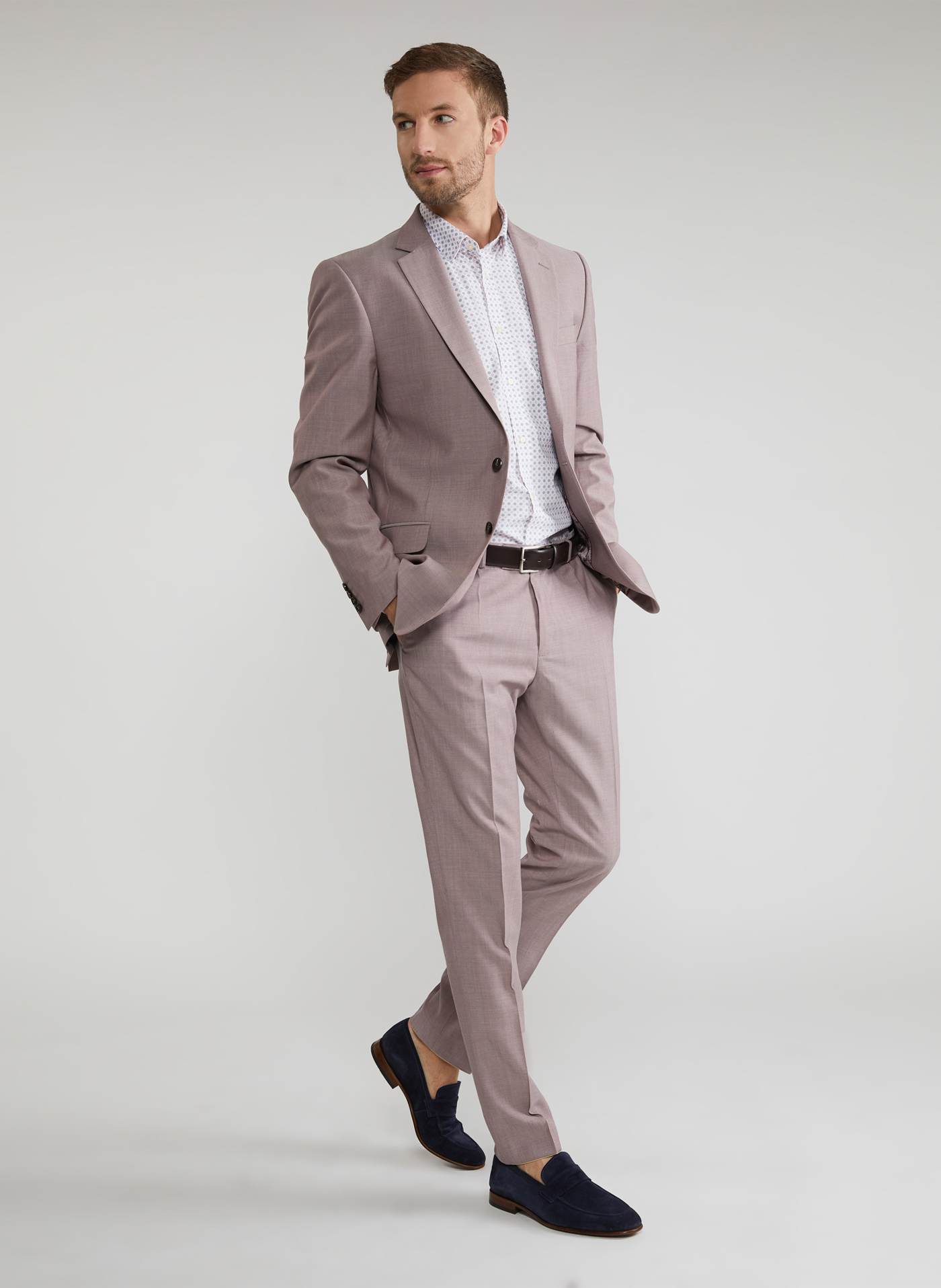 Różowe spodnie garniturowe P22SP-6G-003-W-S - Pako Lorente