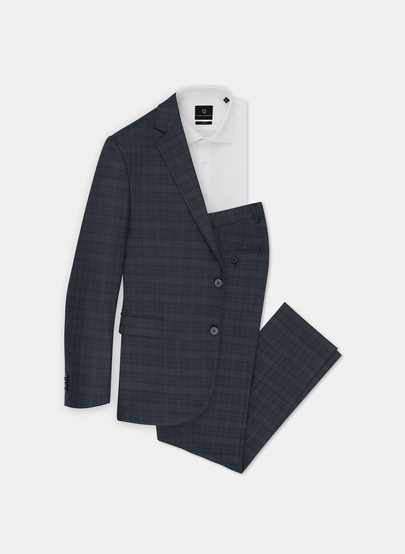 Spodnie męskie garniturowe P21WF-6G-076-G - Pako Lorente