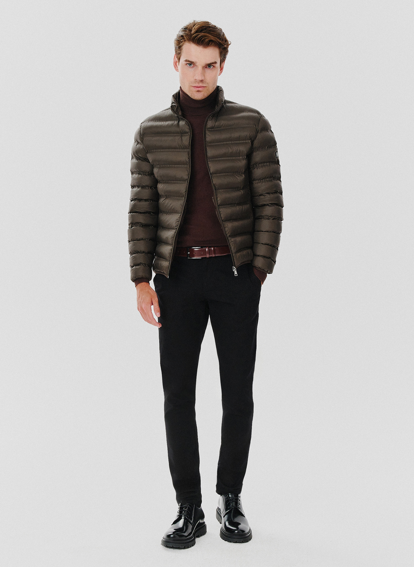 Krótka pikowana kurtka w kolorze brązowym - Pako Lorente