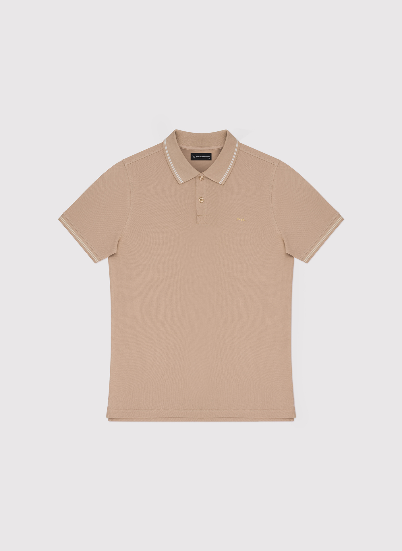 T-shirt polo w kolorze brązowym - Pako Lorente