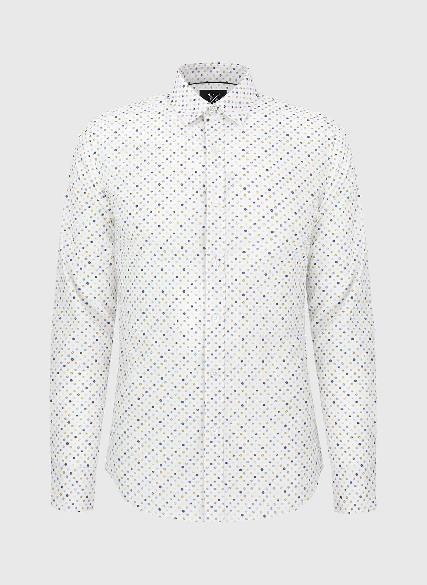 Męska koszula w mikrowzór P24SF-1X-020-B-S - Pako Lorente - Pako Lorente