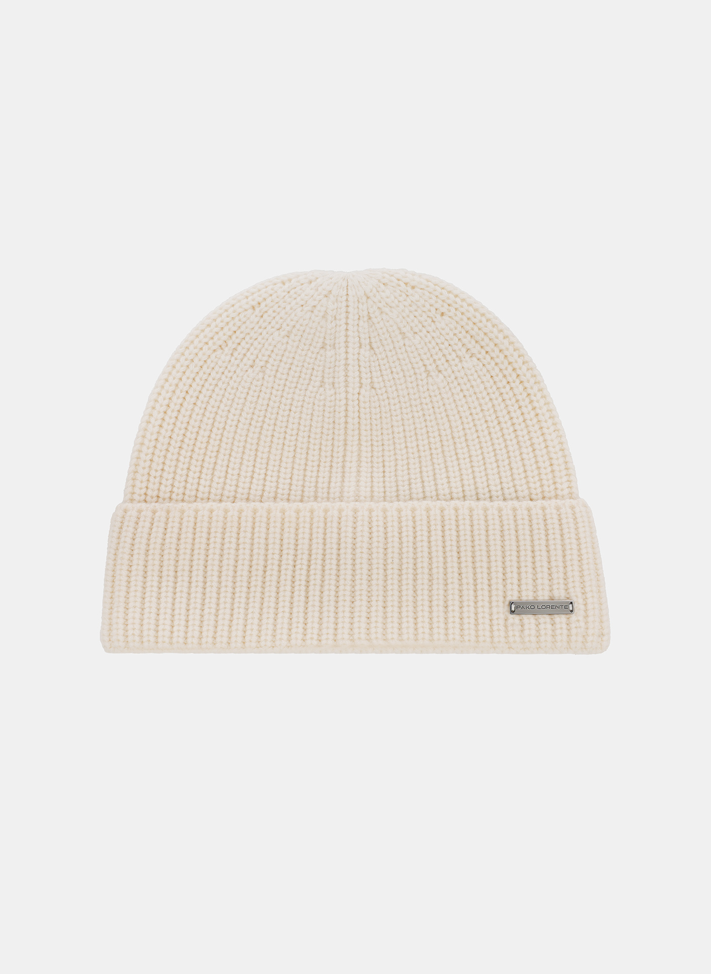 Beżowa wełniana czapka męska - Pako Lorente